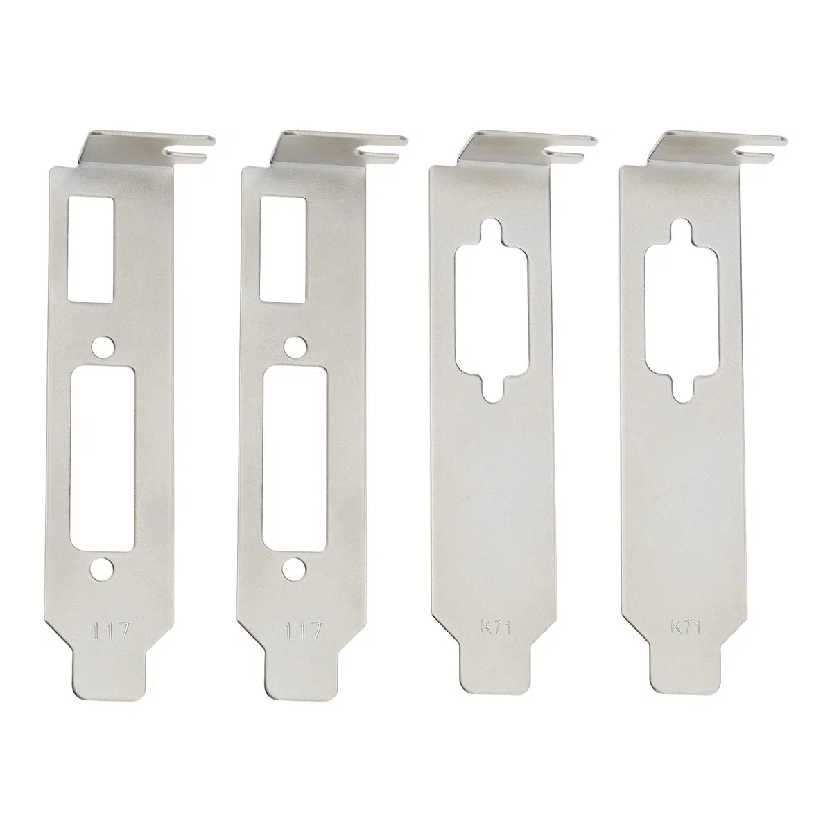 SG Store 4 Pezzi Staffa A Basso Profilo per Scheda Grafica Video HDMI DVI VGA Staffa A Mezza Altezza Componenti del Case del Computer (2 Pezzi HDMI DVI E 2 Pezzi VGA)