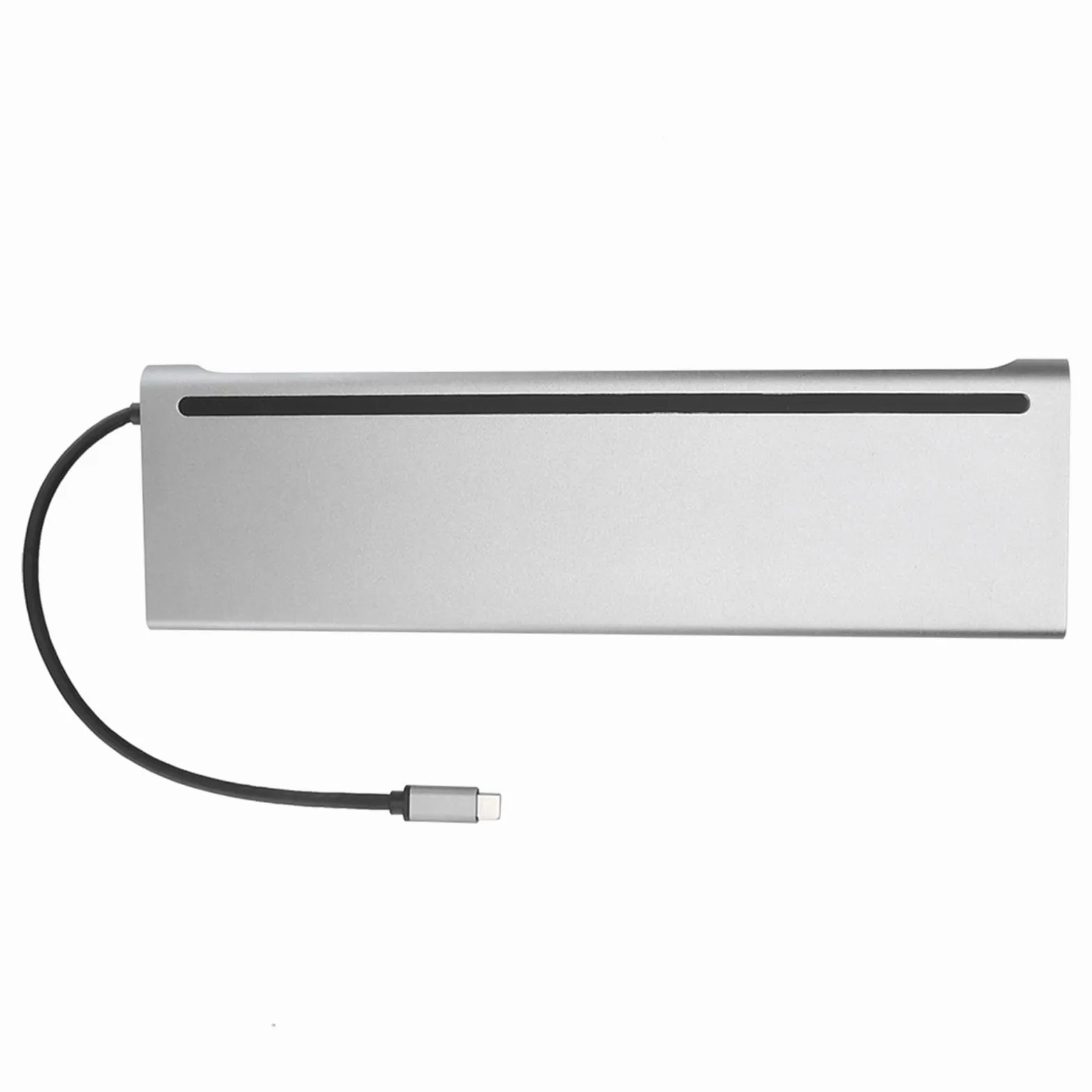 Ausla Docking Station 12 in 1, Lega di Alluminio, Opzioni di connettività Multiple, Compatibile con Laptop di Tipo C, Supporta Uscita 4K e VGA