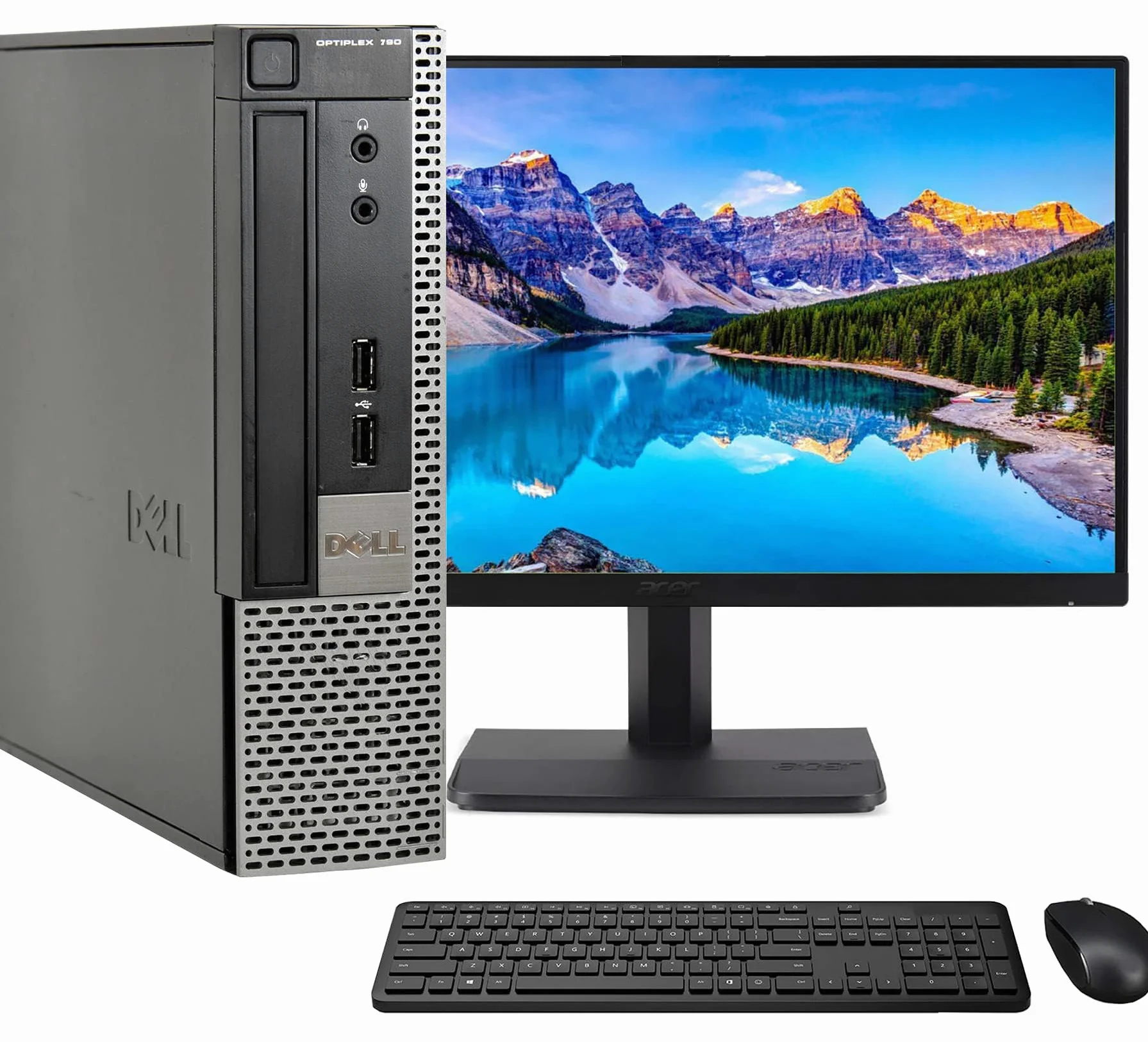 PC desktop completo con display da 22", Intel Core i5, 8 GB RAM, SSD 240 GB, Windows 11 Pro, WiFi, tastiera e mouse, ricondizionato Amazon