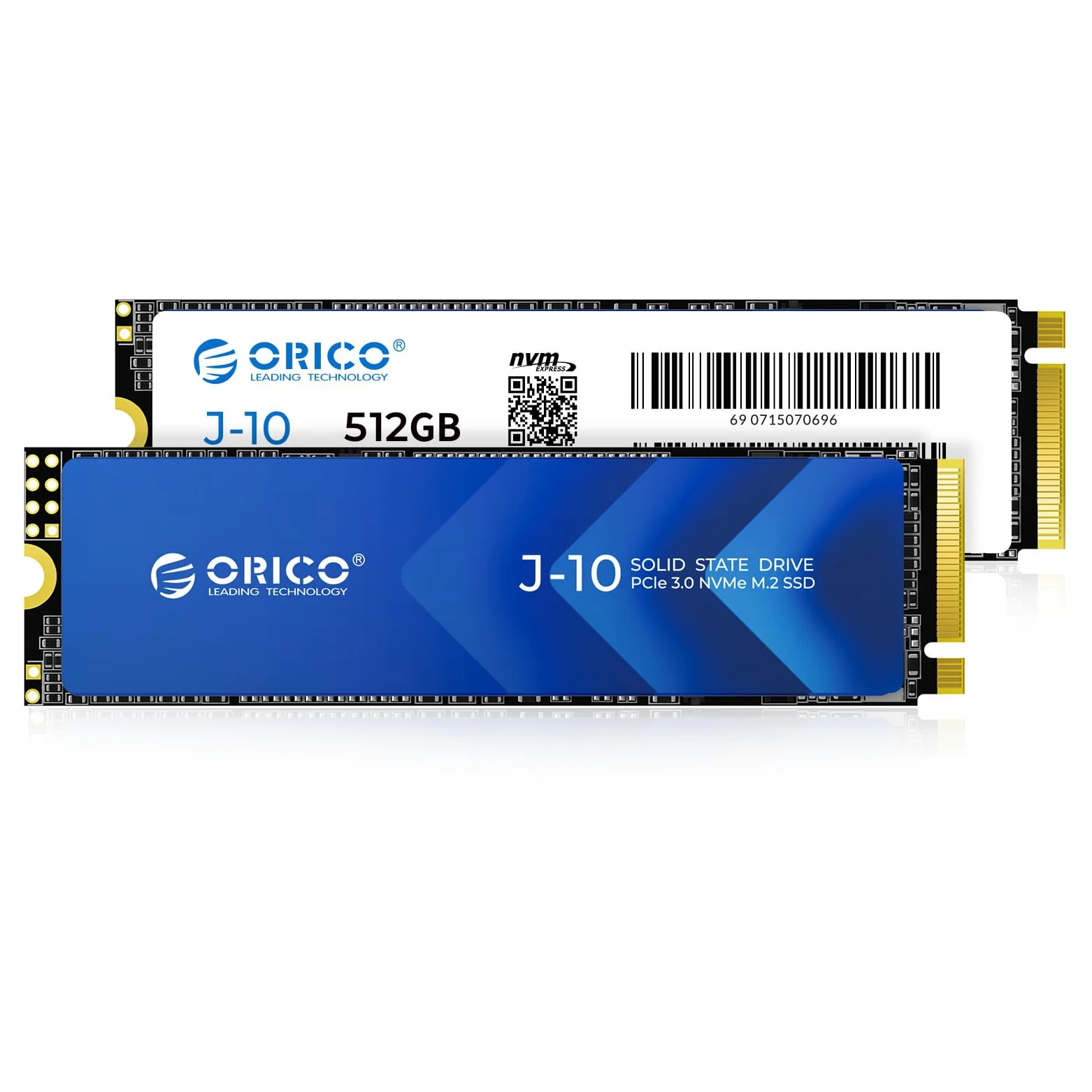 ORICO 512G NVMe SSD PCIe Gen3.0x4 2280, 3D NAND M.2 SSD (con Dissipatore di Calore), Velocità fino a 3100 Mo/s, Unità a Stato Solido Interne per Studenti/Creativi di Contenuti- J10