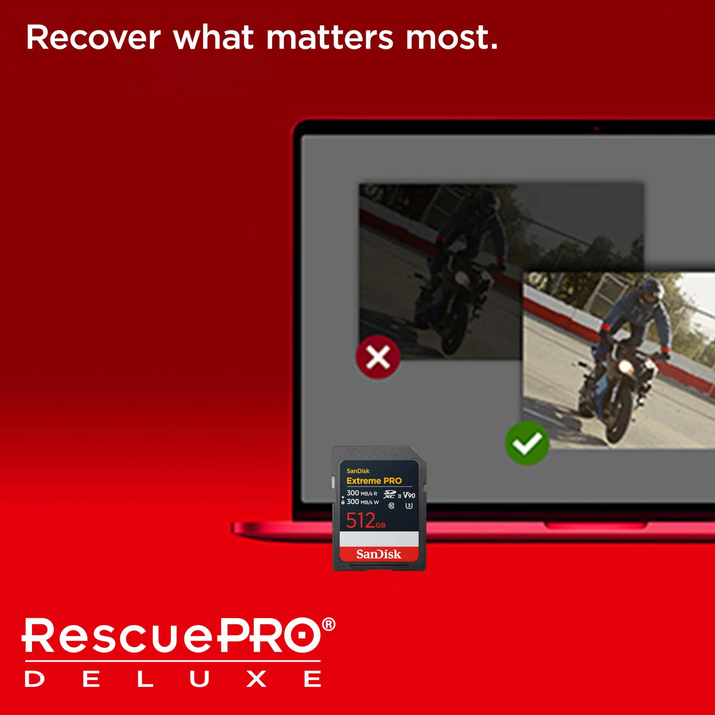 SANDISK Extreme PRO 128GB scheda SDXC (SD Card, V90, UHS-II, velocità di lettura fino a 300 MB/s, velocità di scrittura fino a 300 MB/s, V90, Video in 8K di qualità cinematografica)