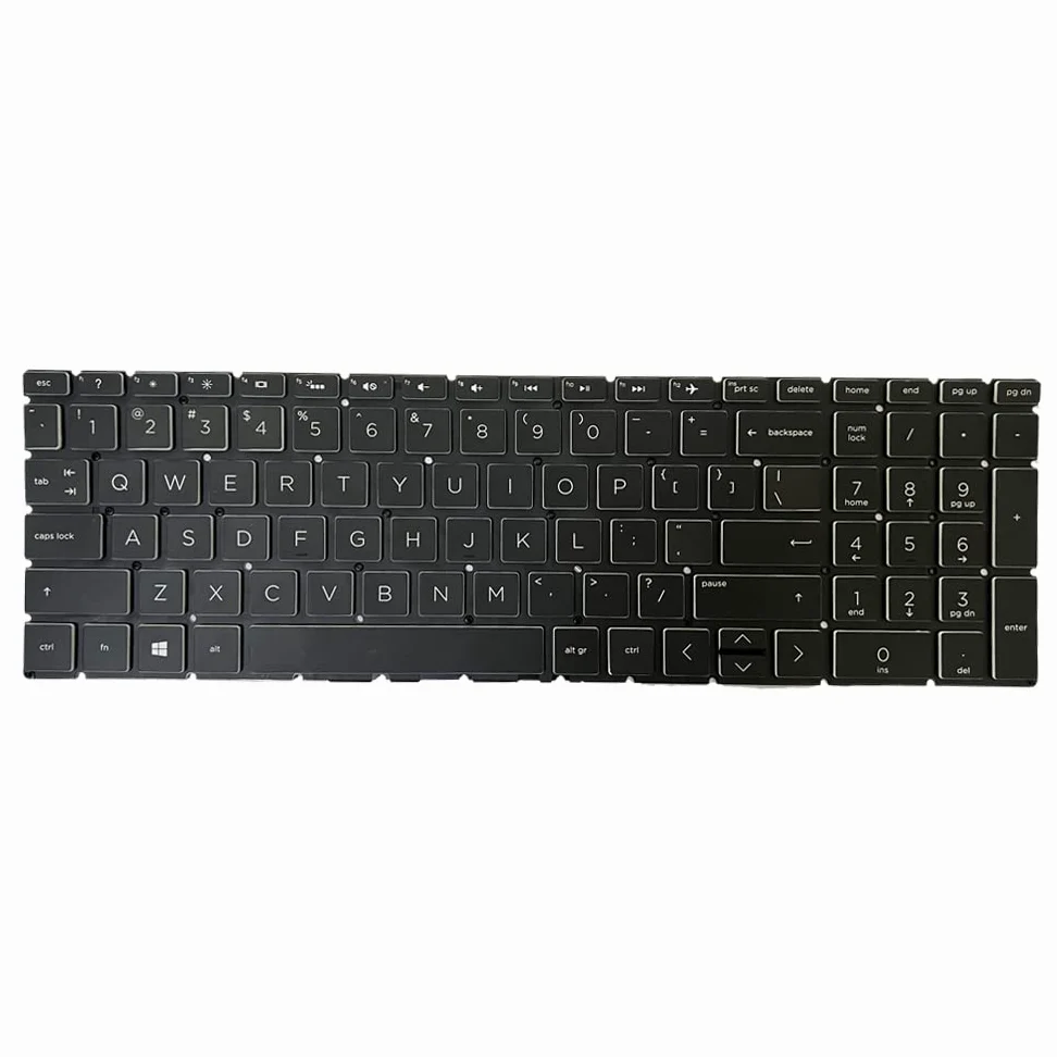 Gintai Tastiera di ricambio per computer portatili retroilluminata US per HP Pavilion Gaming 15-DK 15-EC 15T-DK 15-CR 15-CS PK1328B3A09