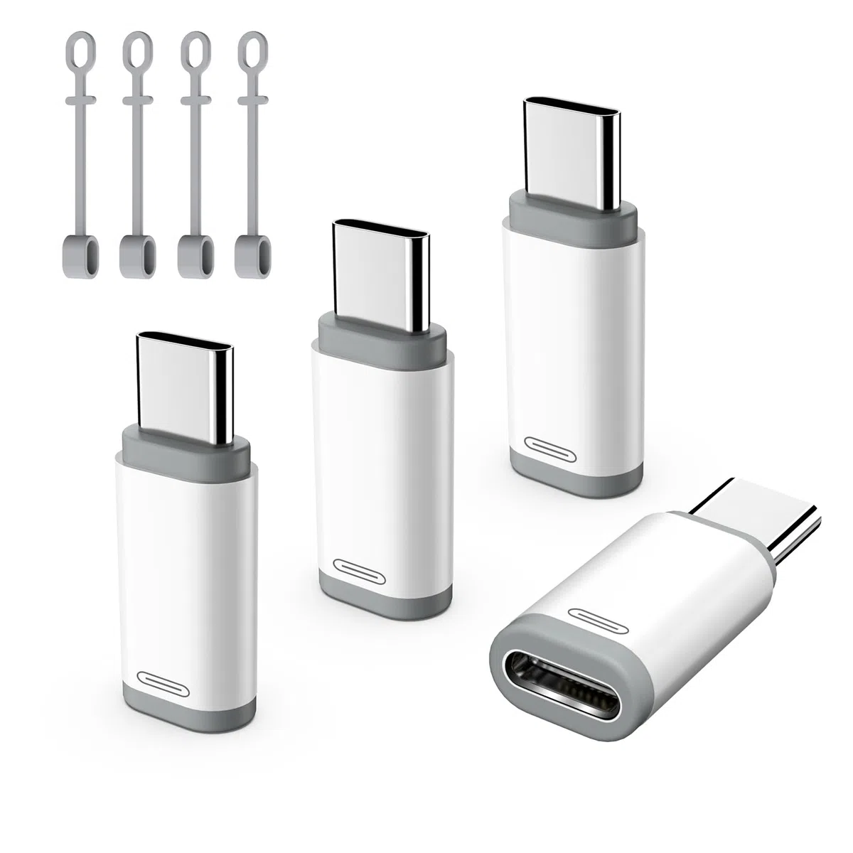 TiMOVO Adattatore da Femmina a USB C Maschio, USB-C a con Anti-Lost Loop, Carica e Sincronizzazione Dati per i-Phone 17/16 Pro/Pro Max/Plus, iPad PRO/Air, Non per Audio/OTG