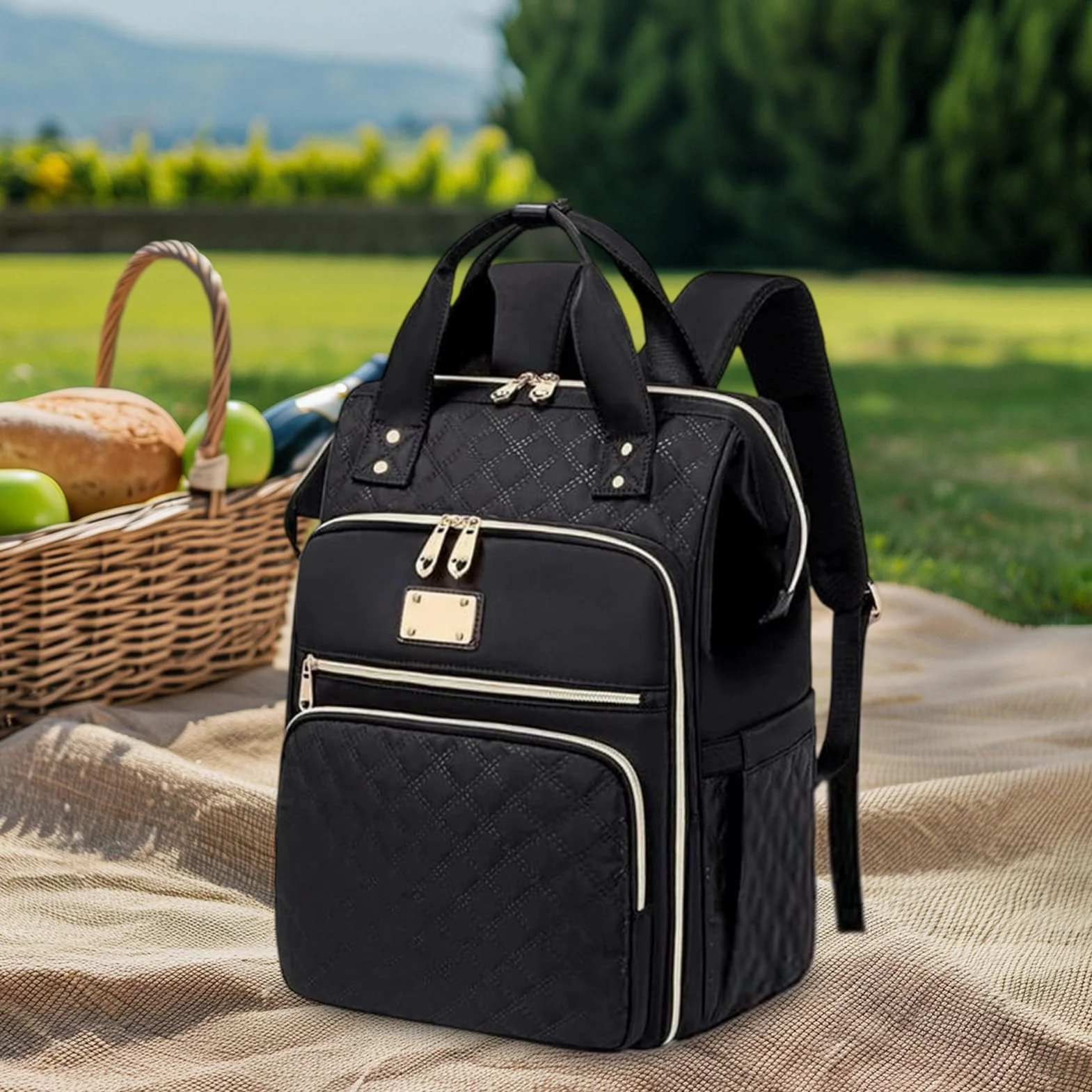 Zaino Per Il Pranzo: Zaino Isolato Per Laptop, Da Lavoro Con Dispositivo Di Raffreddamento Termico, Organizer Per Riporre Oggetti Di Grande Capacità, Compagno Di Viaggio Portatile | Per Studenti