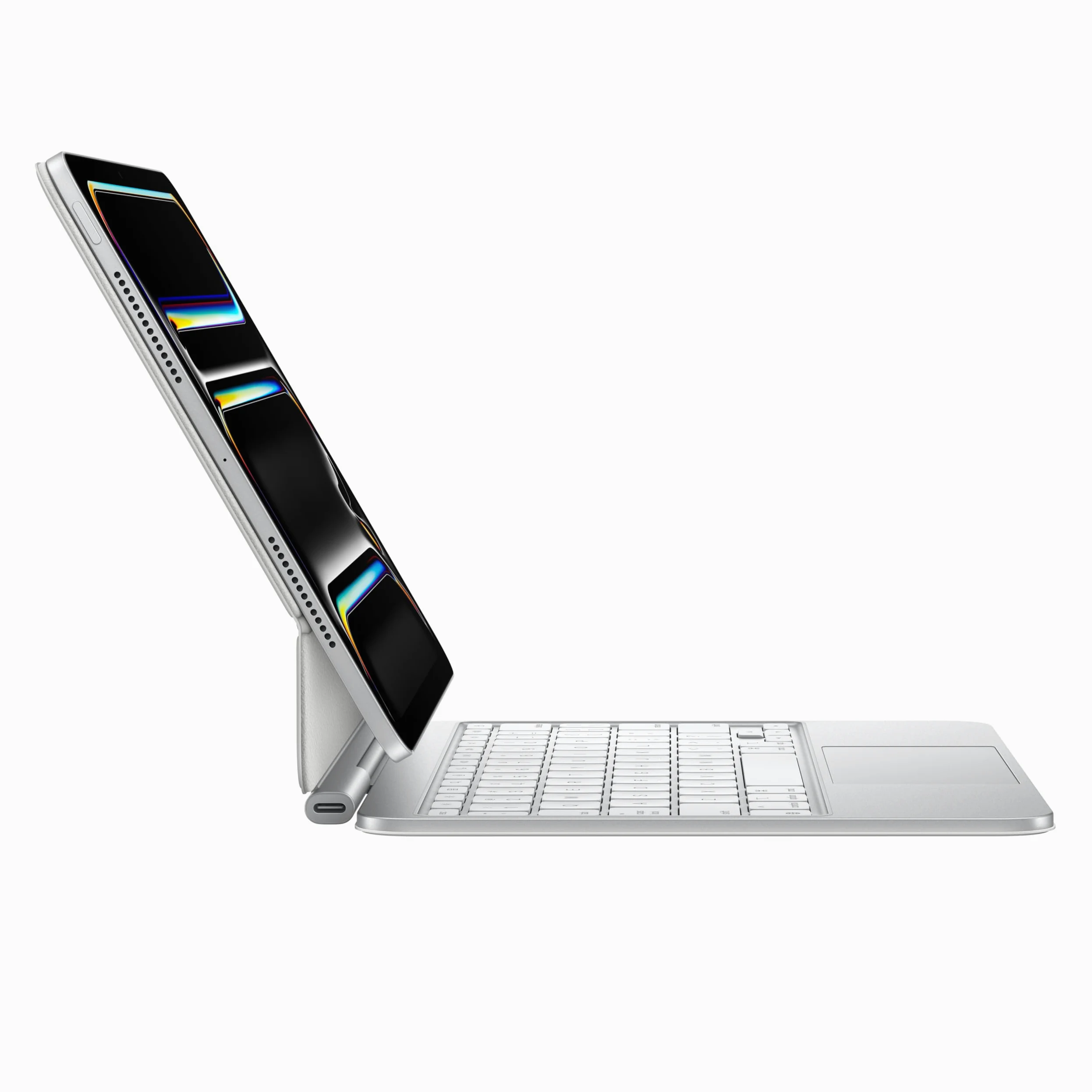 Apple Magic Keyboard (per iPad Pro 11-pollici M4) (QWERTY Inglese) Bianco (Ricondizionato)