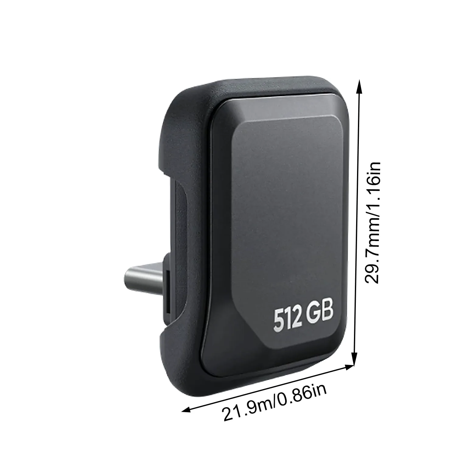 Efficiente lettore di unità di tipo C da 512 GB con chiavetta USB C esterna da 420 MB / S per fotocamere professionali