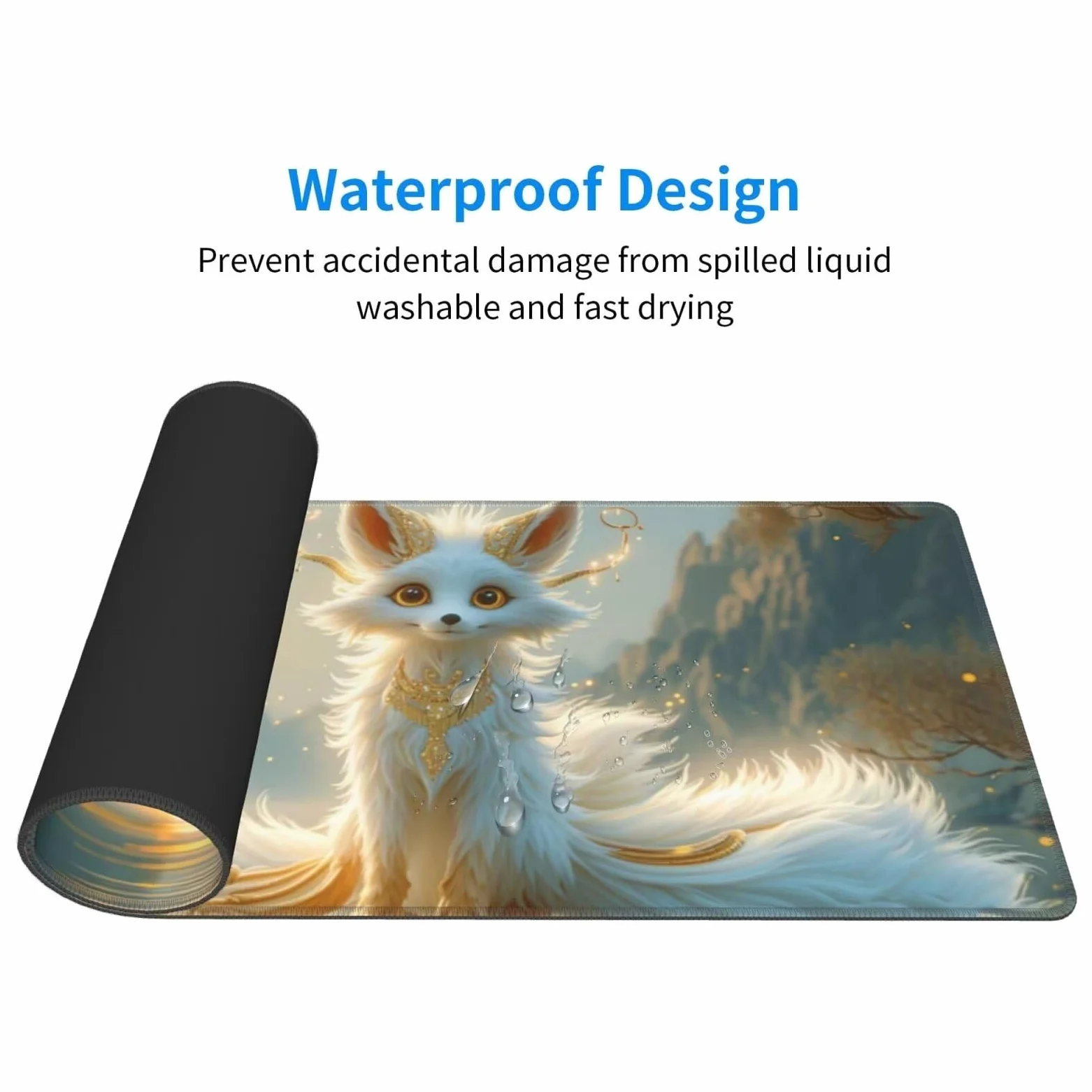 Tappetino Mouse, Tappetino Mouse Gaming Grande XXL 1500x800x3mm Tappetino Scrivania Mouse Pad, Base in Gomma Antiscivolo, Bordi Cuciti, Mousepad per Ufficio e Gaming (una persona astuta e cattiva R386