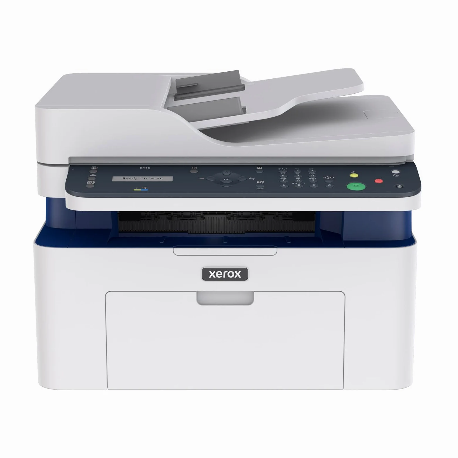Xerox B115 Stampante Multifunzione Wireless – Laser monocromatica 4-in-1 All-in-One, stampa/scansione/copia/fax, A4, ideale per scrivania in home office e piccoli team, compatibile mobili, Wi-Fi, EU
