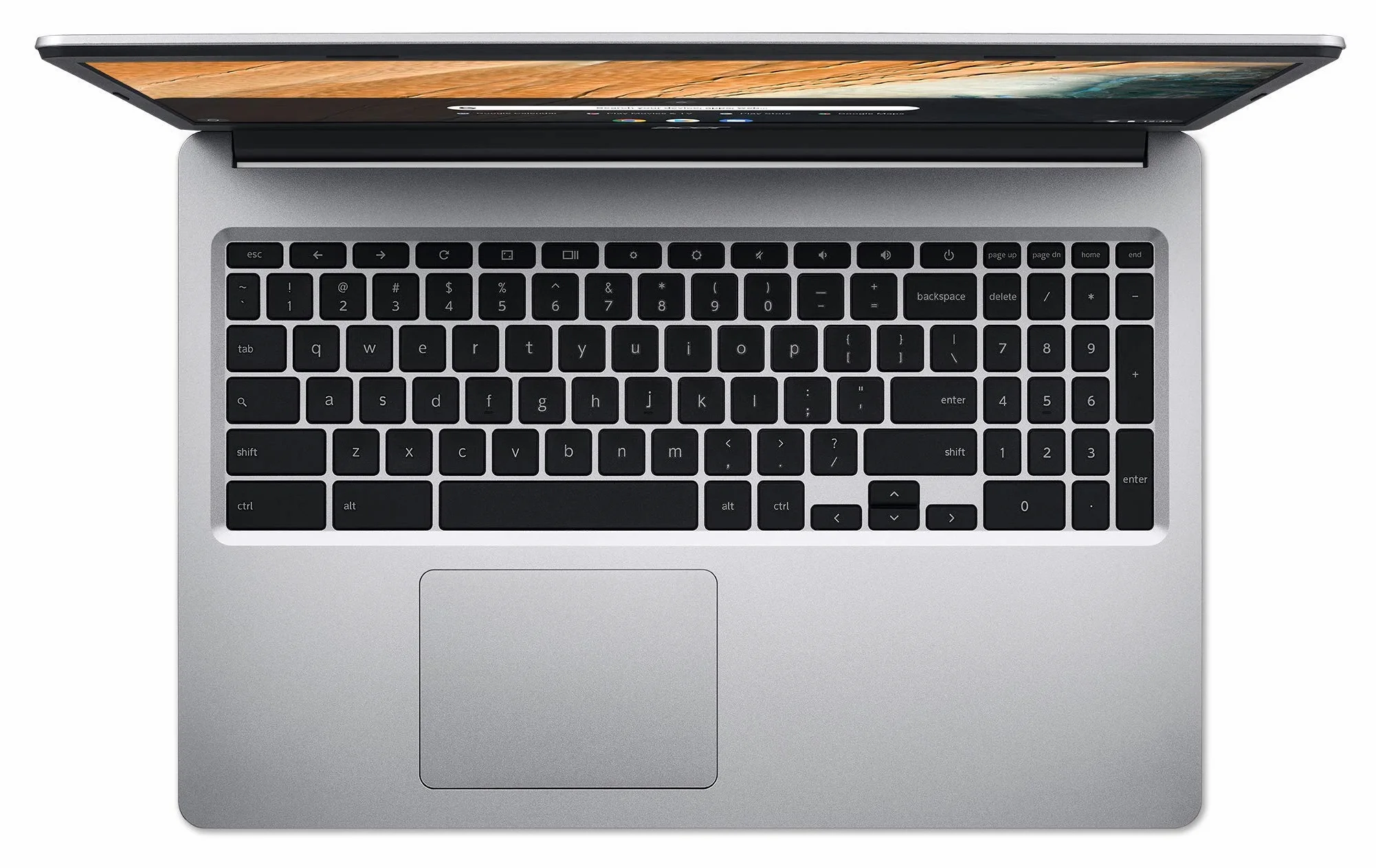 Acer Chromebook 315 CB315-3H-C417 Laptop da 15.6 pollici HD, PC notebook (Intel Celeron N4000, 4 GB di RAM, 32 GB eMMC, grafica Intel UHD, Chrome OS) - Tastiera AZERTY (francese), portatile grigio
