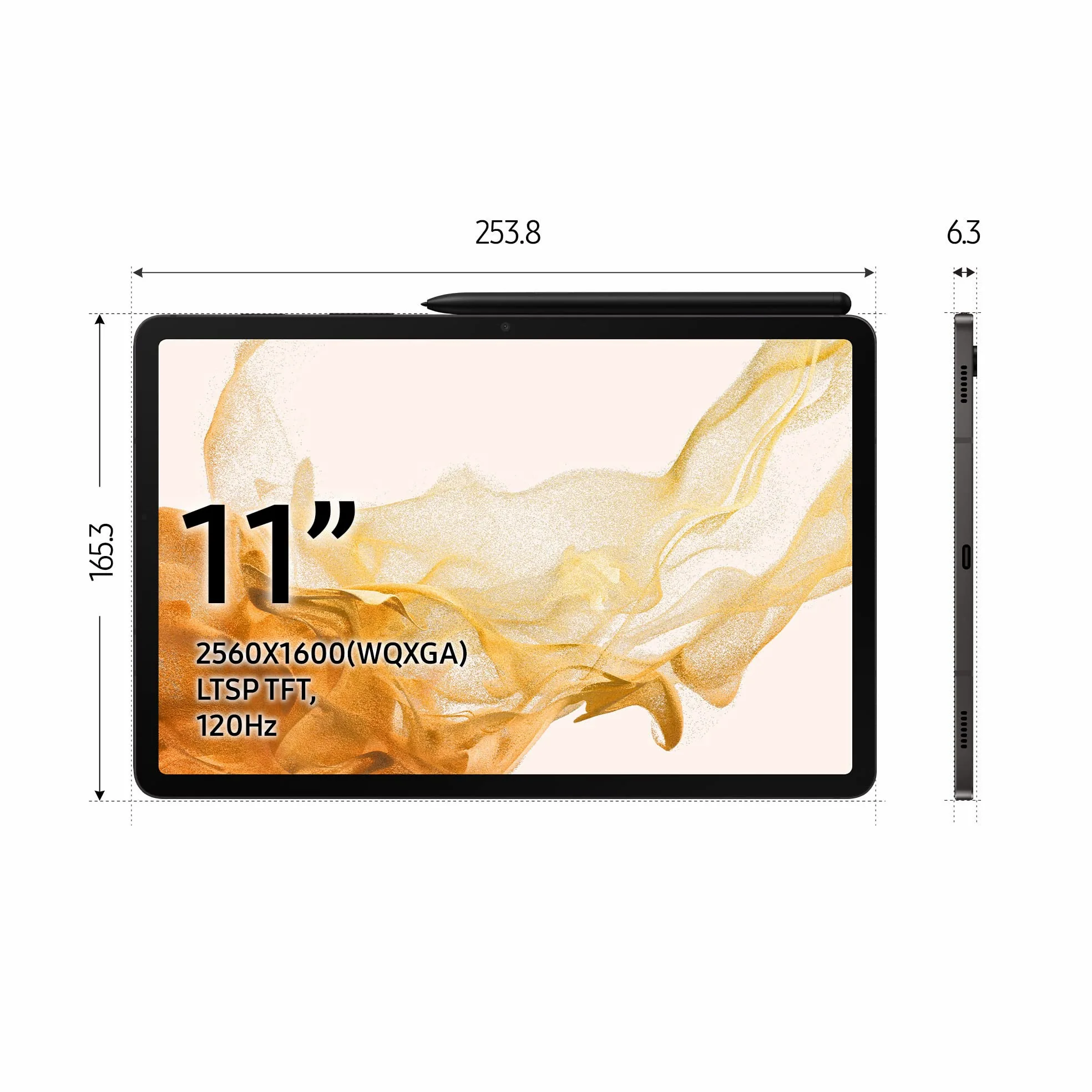 SAMSUNG GALAXY TAB S8 SM-X706B 5G 128 GB 27,9 CM (11") QUALCOMM SNAPDRAGON 8 GB GRAFITO (Ricondizionato)