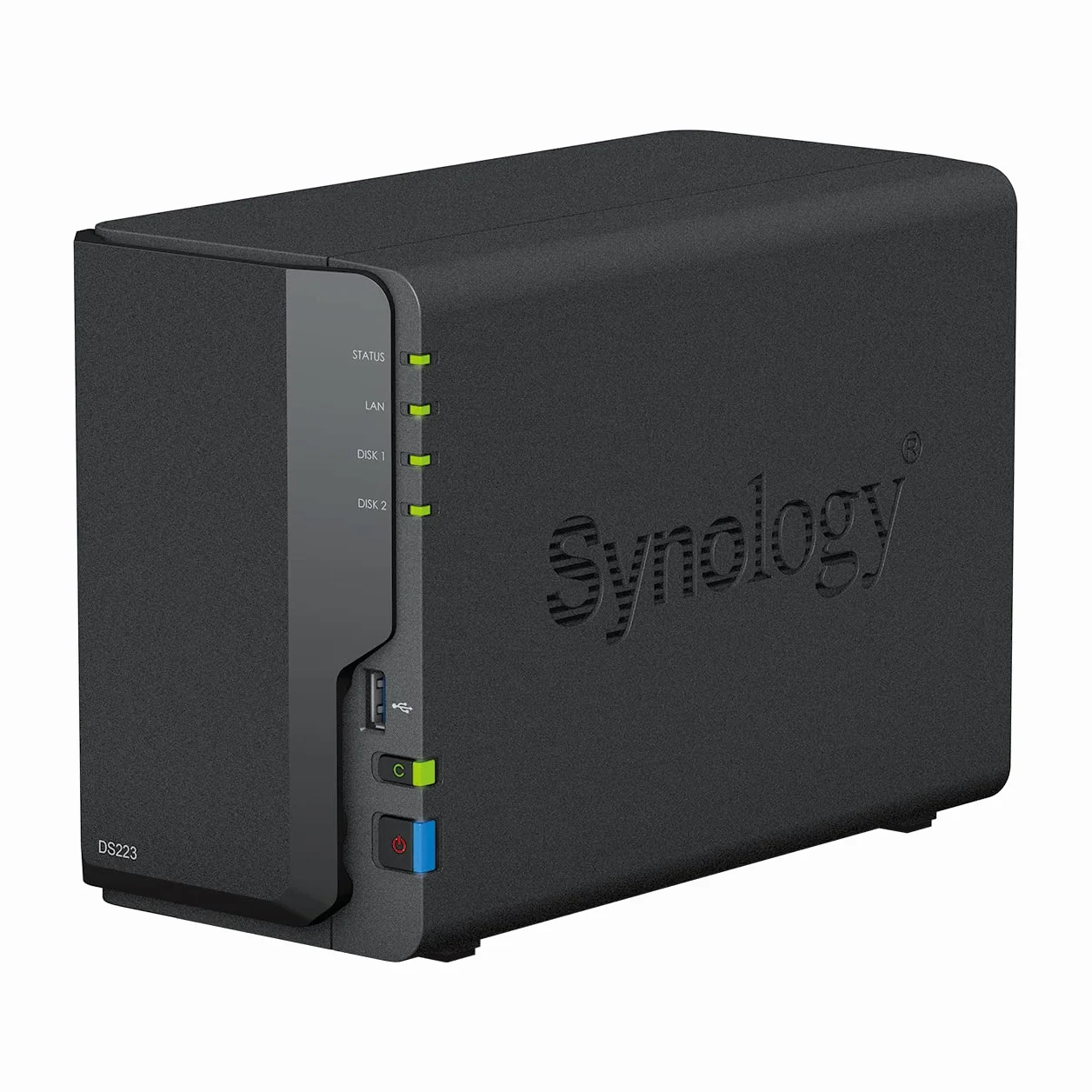 Synology DS223 Diskstation NAS a 2 bay (Realtek RTD1619B quad-core 2 GB Ram 1 porta LAN RJ-45 1GbE) bundle da 12 TB con 2 x 6 TB Seagate IronWolf NAS HDD