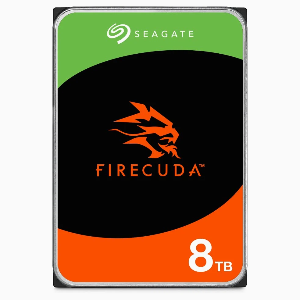 Seagate FireCuda HDD 8TB, Unità disco interna, 3,5", CMR SATA 6Gb/s 7200 RPM 256 MB cache 300TB/anni, Data Rescue Service (ST8000DXZ01)