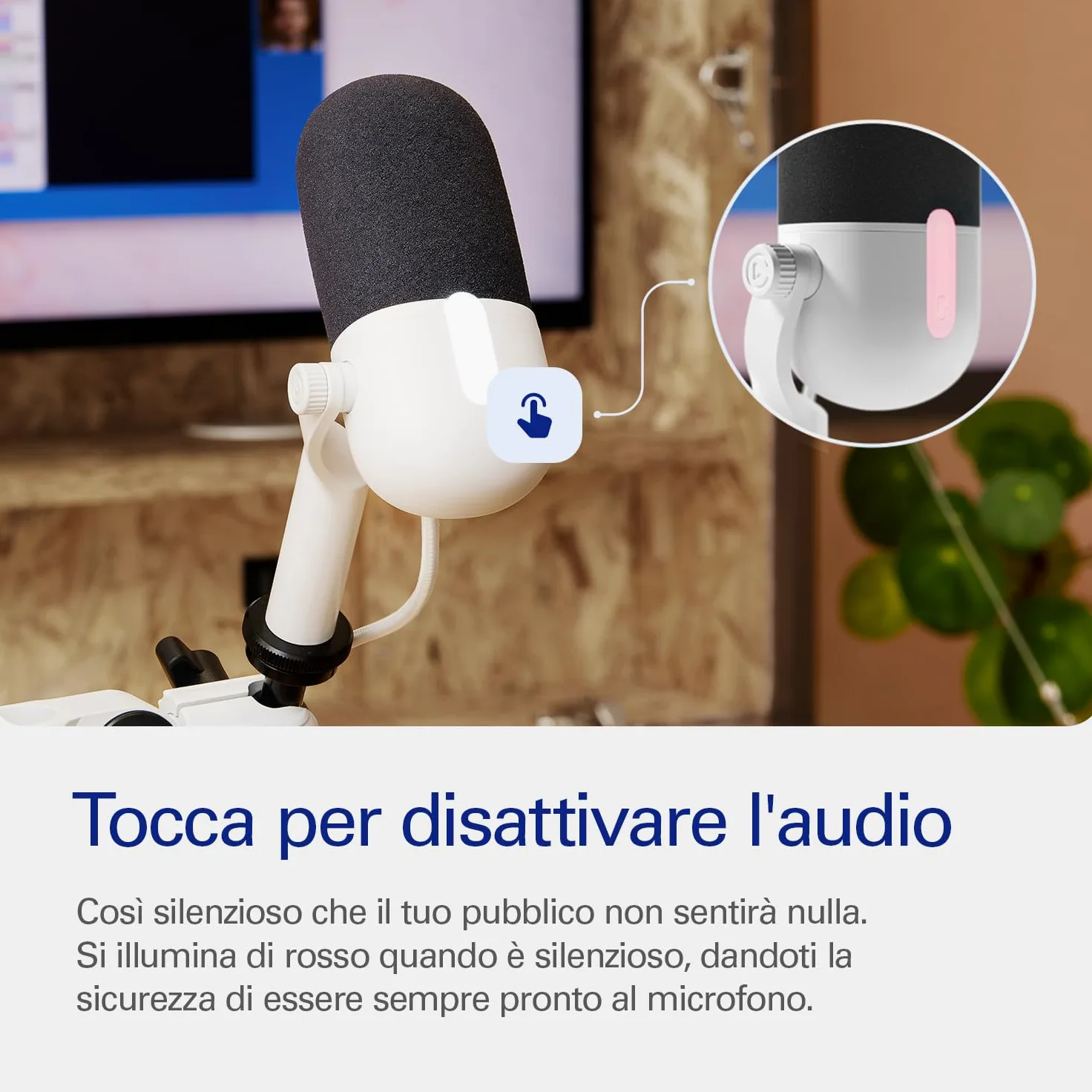 Elgato Wave Neo – Microfono a condensatore USB, funzione Mute, per gaming, streaming, riunioni, registrazioni vocali su Teams/Zoom/OBS/Twitch/YouTube, plug’n'play, per portatili, PC, Mac, iPad, iPhone