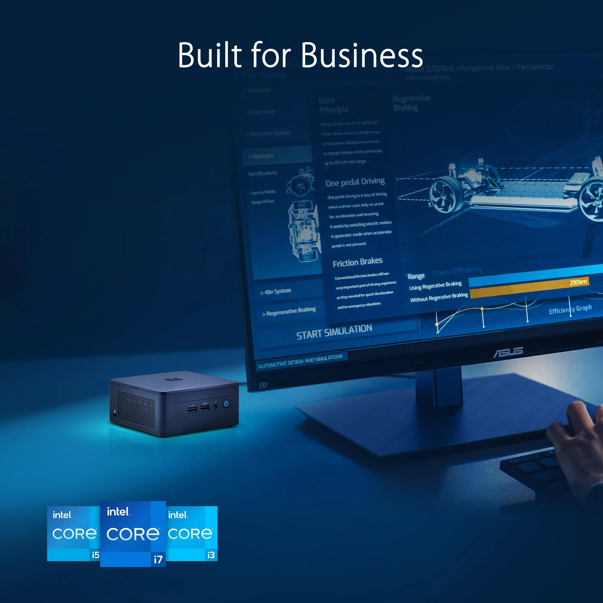 ASUS NUC 13, Mini PC Intel i5-1340p, RAM da 64 GB DDR4-3200, SSD M.2, Scheda Grafica Intel Iris Xe, Wi-Fi 6E, Bluetooth 5.3, Compatibile con Windows 10 e Windows 11 Home, Nero