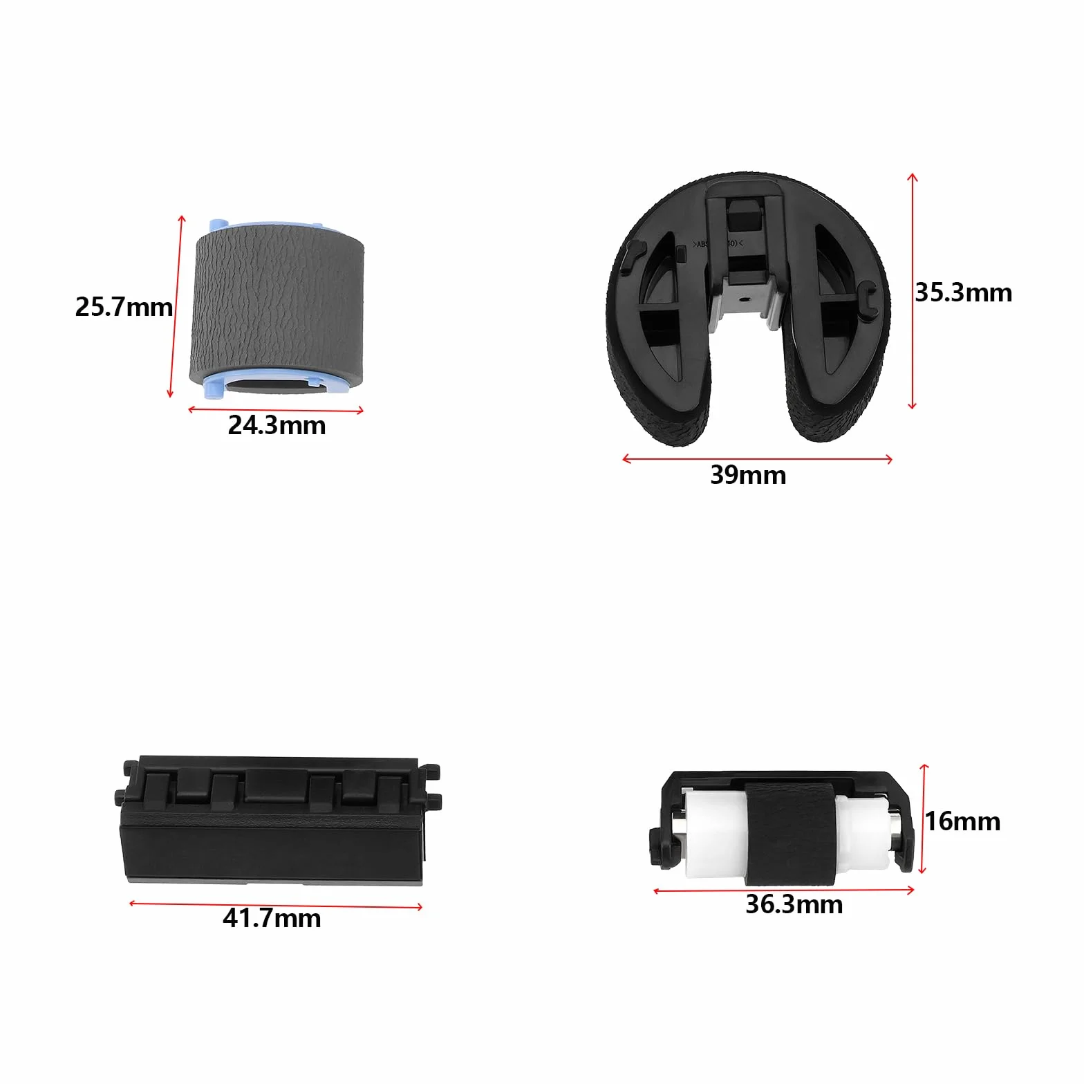 EMSea 1 Set Di Rulli Di Alimentazione E Rulli Di Prelievo Carta Compatibile Con HP CM2320fxi CM2320n CM2320nf CP2025 CP2025dn CP2025n CP2025x