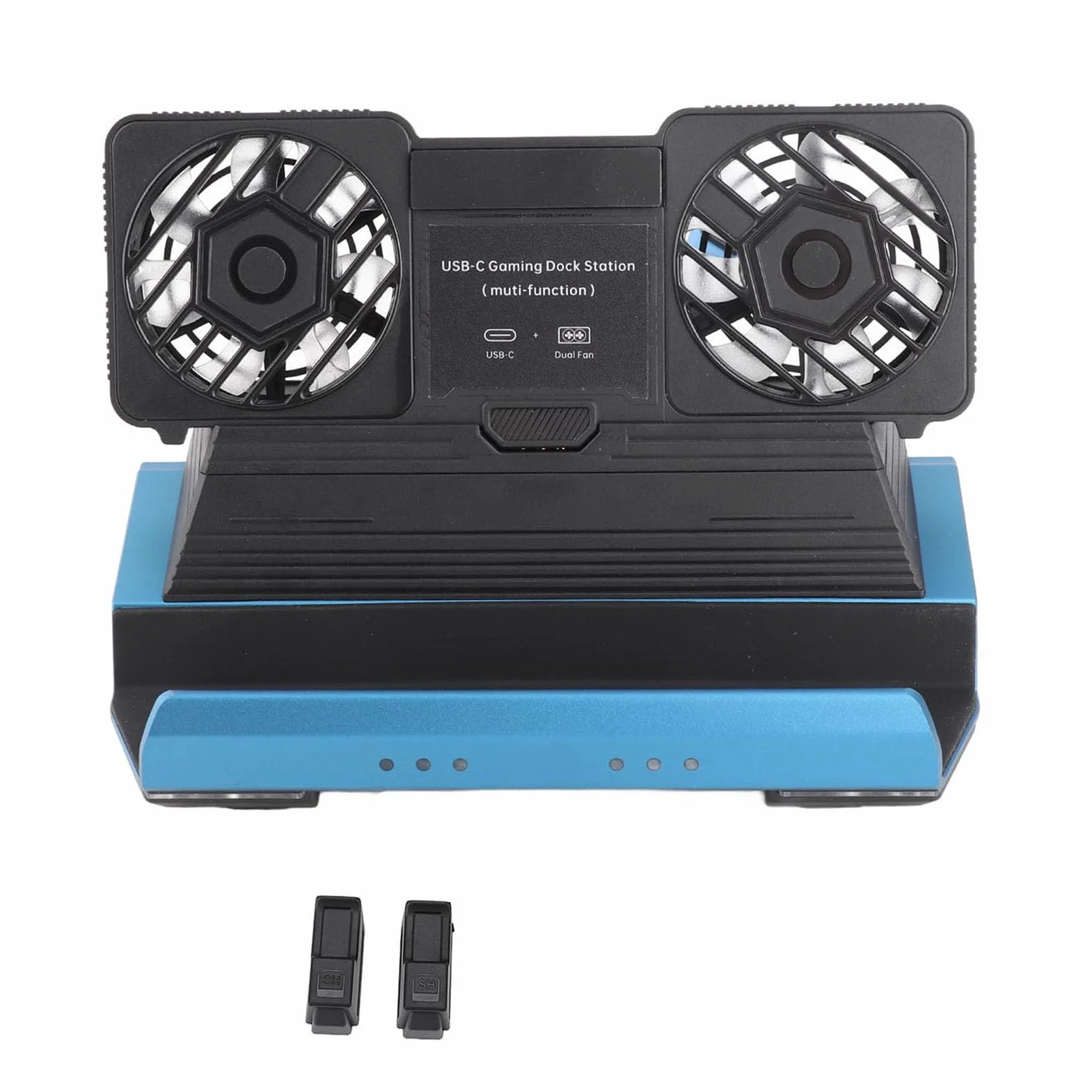Topiky 9 in 1 Stazione di Docking RGB per Steam Deck, Stazione di Docking USB C con HDMI 4K a 60Hz, Dock Console da Gioco Portatile Gigabit Ethernet con Ventole di Raffreddamento a