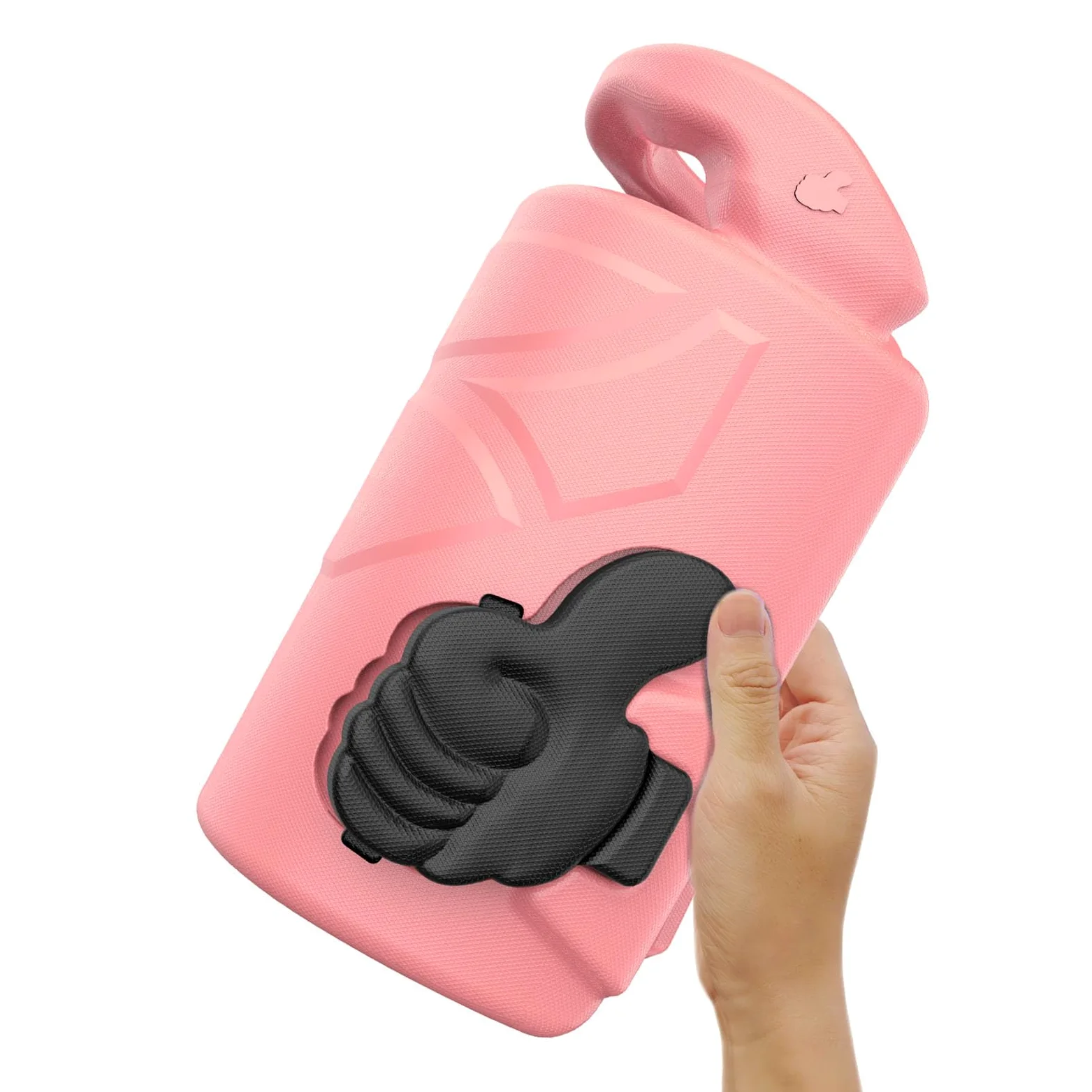 Yctze Custodia per Tablet EVA, Copertura Protettiva Antiurto, Contenitore per Tablet Pieghevole Girevole con Ritagli Precisi, Ideale per HD 10 2021 2023 (Rosa pesca)