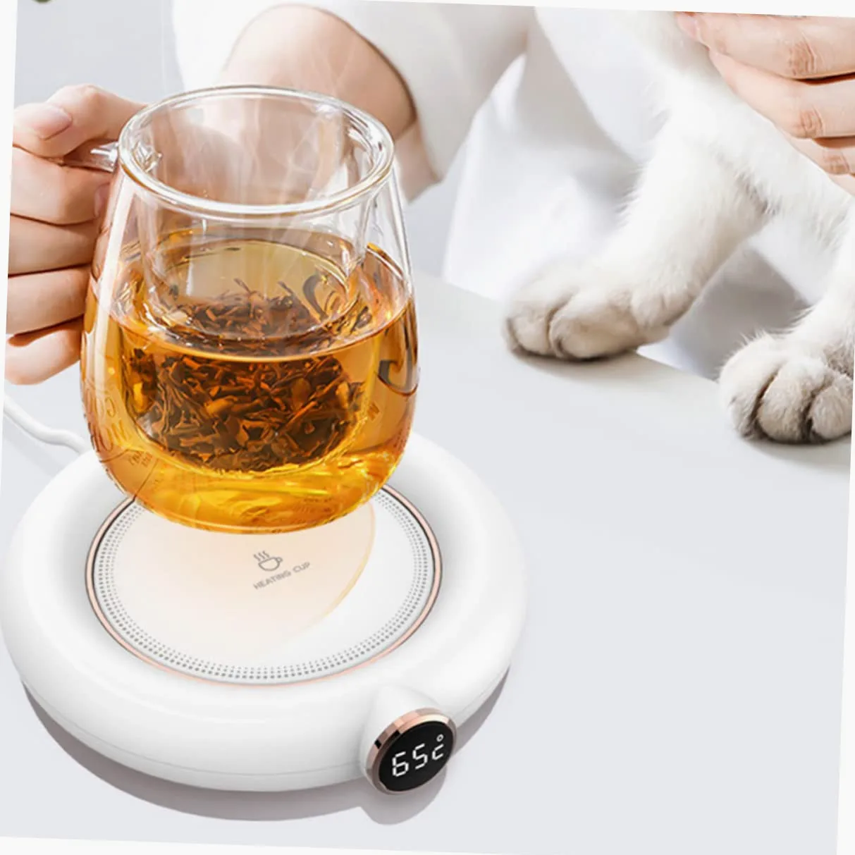 Tappetino Scaldatazze Ricarica Usb Scaldatazze Per Caffè Sottobicchiere Termico Per Bevande Calde Per Casa E Ufficio Mantieni Caldo Le Tue Bevande