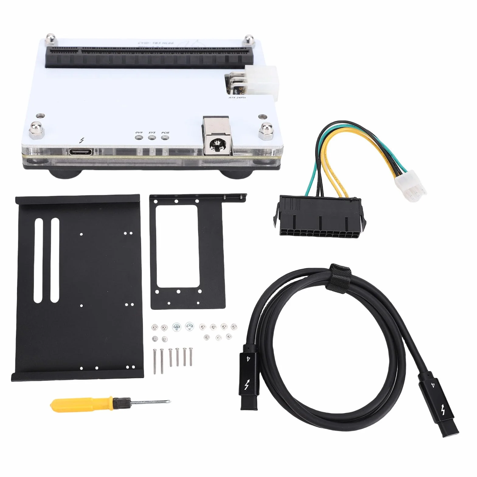 Tosuny Dock GPU Esterno, 3, 4 USB4, per Computer Portatili e Desktop | PCIe 16X Slot, Fit Series, Hot Swap, SFX Bracket, for Laptop PC