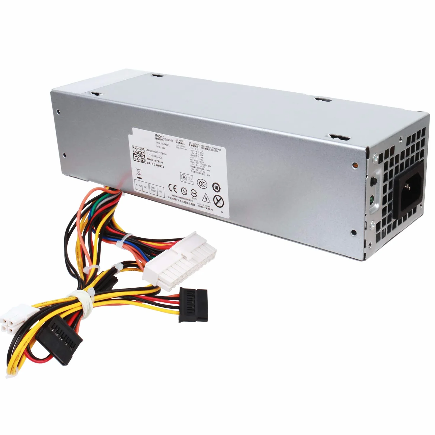 S-Union 240W Alimentatore per DELL Optiplex 390 790 960 990 3010 7010 9010, solo per Piccolo Fattore di Forma SFF Sistemi H240ES-00 D240ES-00 AC240AS-00 AC240ES-00 DPS-240WB L240AS-00 H240AS-00 3WN11
