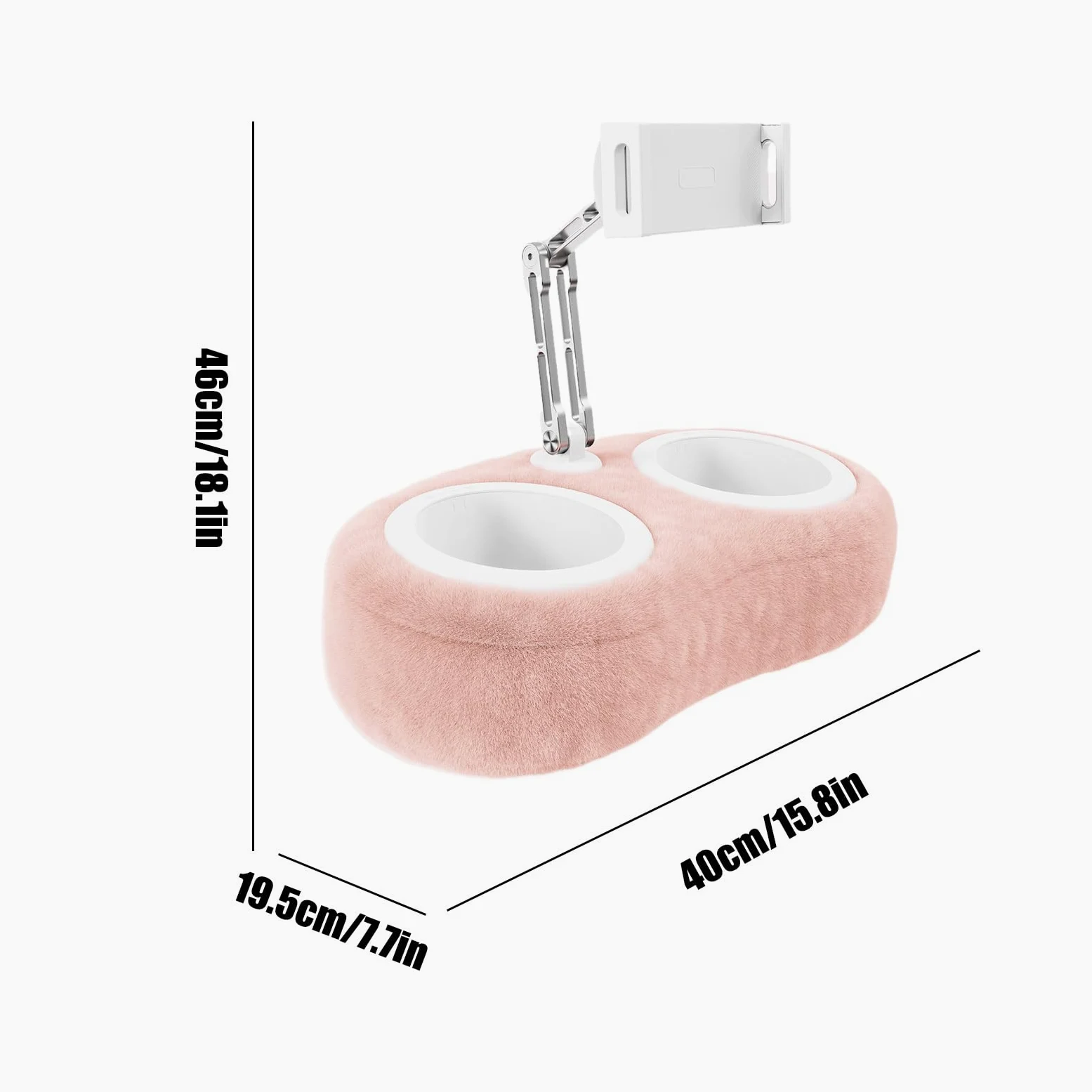 Supporto Cuscino per Tablet Supporto Telefono per Scrivania | Portatable Regolabile per Toeletta Divano Scrivania con Base Girevole