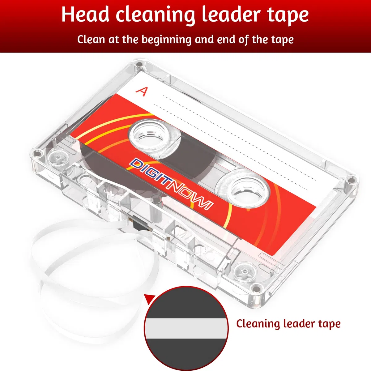 Nastro audiocassetta vuoto, tempo di registrazione 90 minuti, basso rumore e alta potenza, dettatura, registrazione MP3 su nastro vuoto, confezione da 5