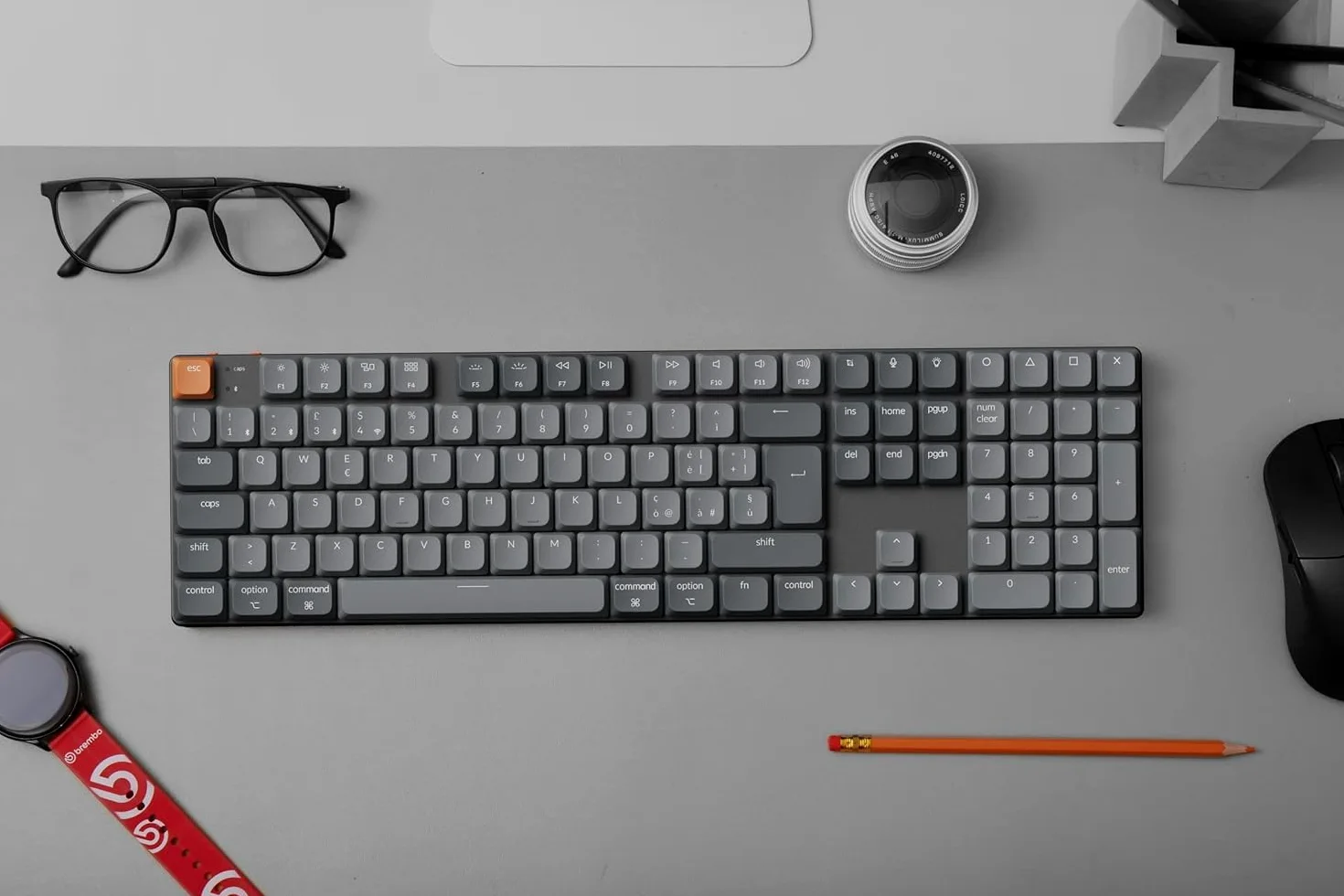 Keychron K5 Max Tastiera Meccanica Wireless – Layout Italiano QWERTY, Tripla Connessione (Bluetooth/2.4GHz/USB-C), Hot-Swappable, Compatibile con Mac/Windows/Linux - Switch Low-Profile Gateron Brown
