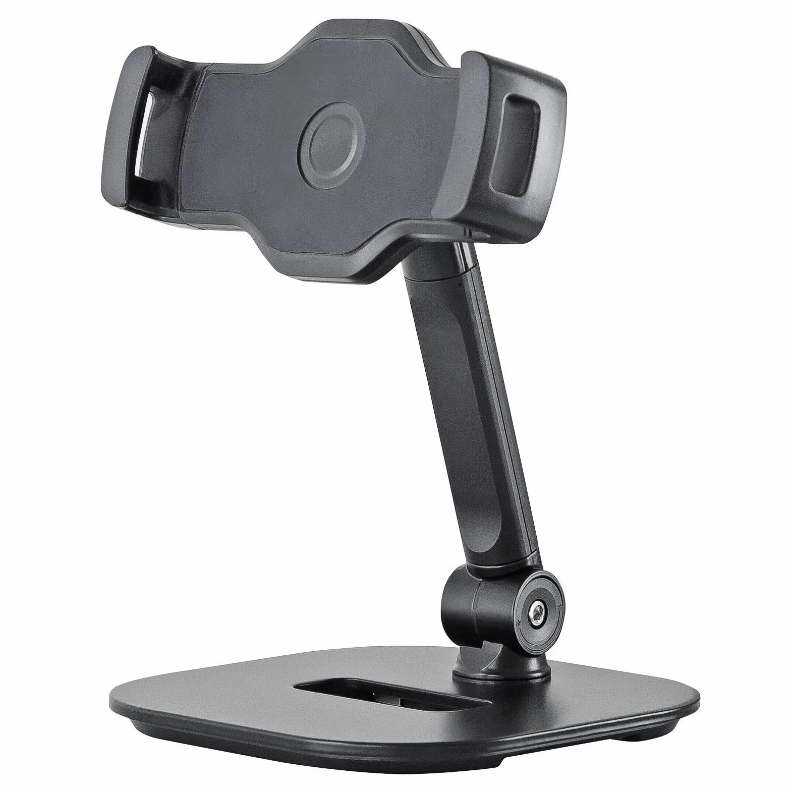 K&M 19800 - Supporto da tavolo per smartphone e tablet PC, con panno in microfibra keepdrum