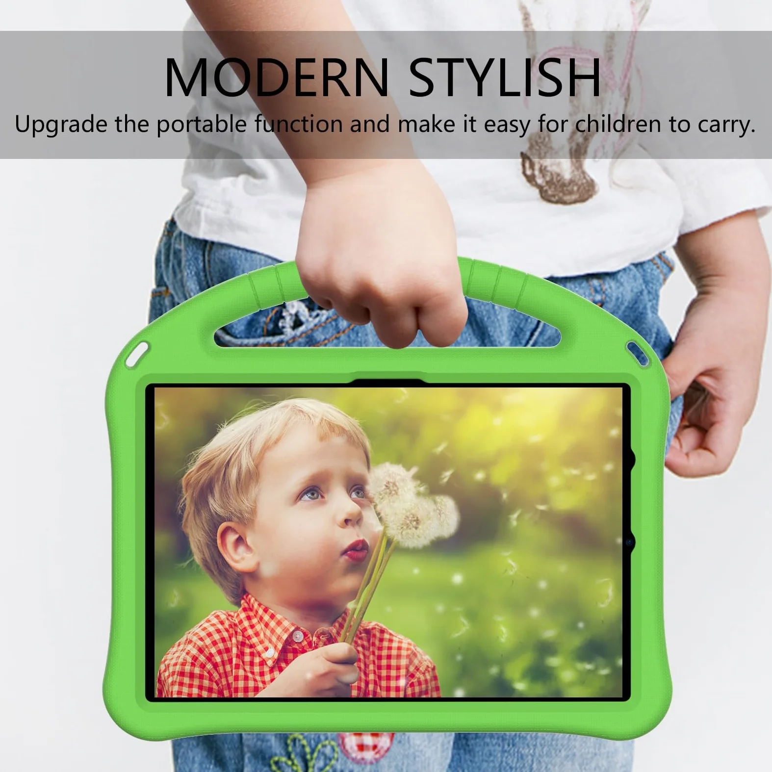 Custodia protettiva per tablet PC compatibile con Kindle Fire HD10/HD10 Plus 2021, custodia protettiva leggera in EVA per bambini, custodia protettiva antiurto resistente agli urti a prova di caduta