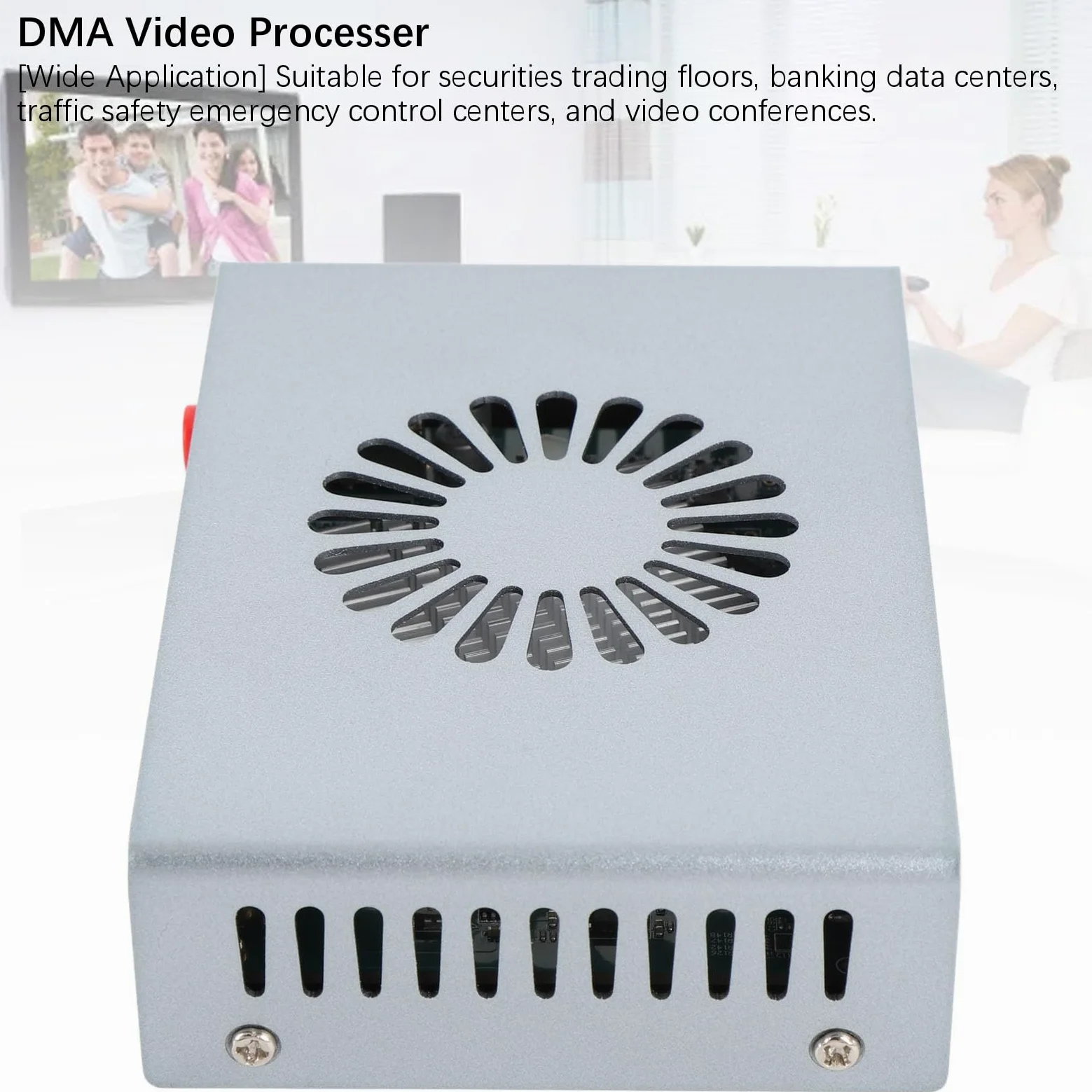 Denash Fusore DMA, Risoluzione Adattiva 2K 144Hz Senza Bisogno di Debug, Sintetizzatore di Interfaccia Multimediale HD con 2 Ingressi di Segnale, con Ventola Integrata per la