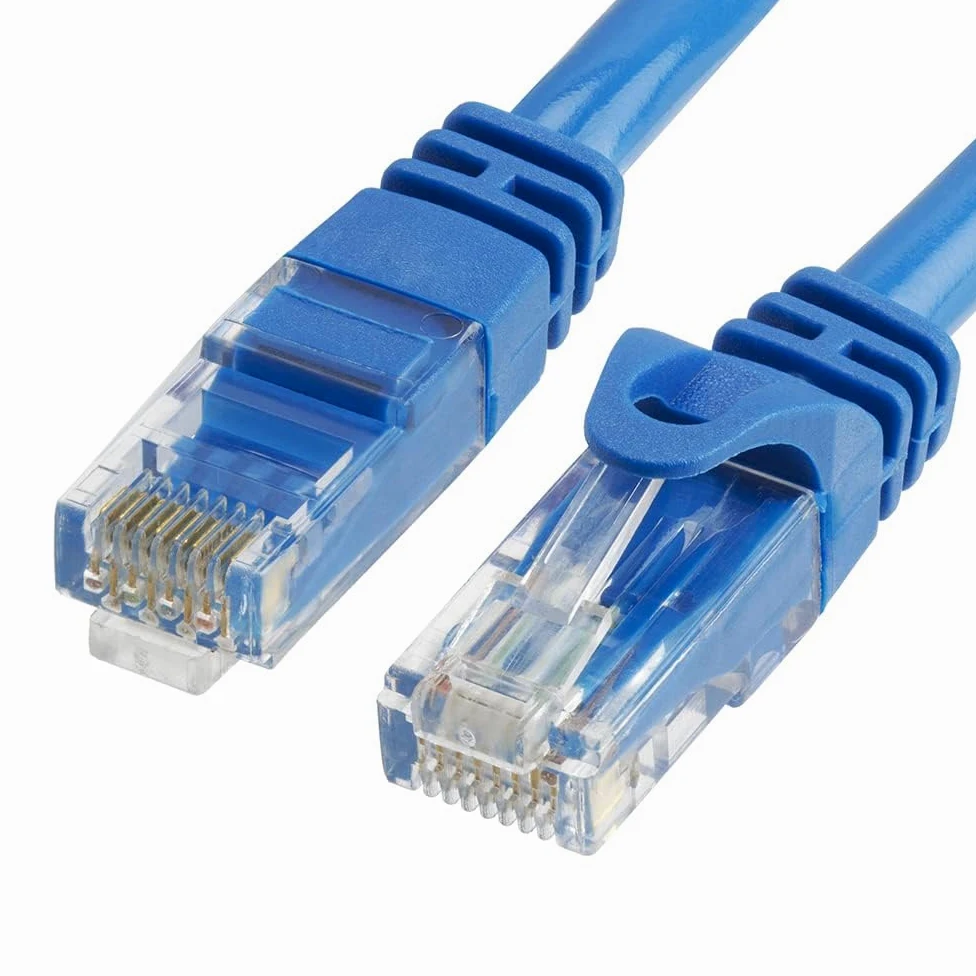 Cmple Cavo Ethernet Cat6, 10 Gbps, cavo di rete per computer con connettori RJ45 placcati oro, cavo LAN Ethernet Cat6 da 550 MHz, supporta standard Cat6, Cat5e, Cat5, 3 m, blu