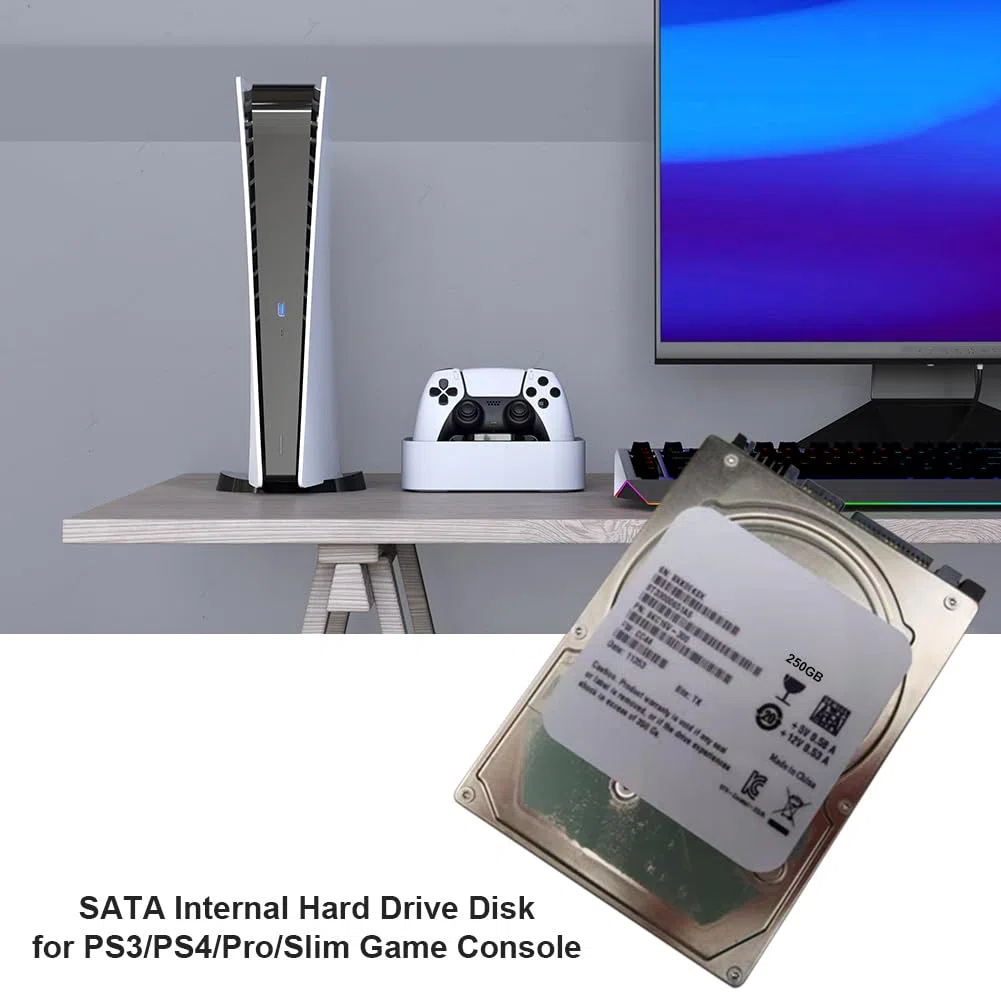 Hard disk interno con interfaccia SATA per console di gioco Sony PS3/PS4/Pro/Slim