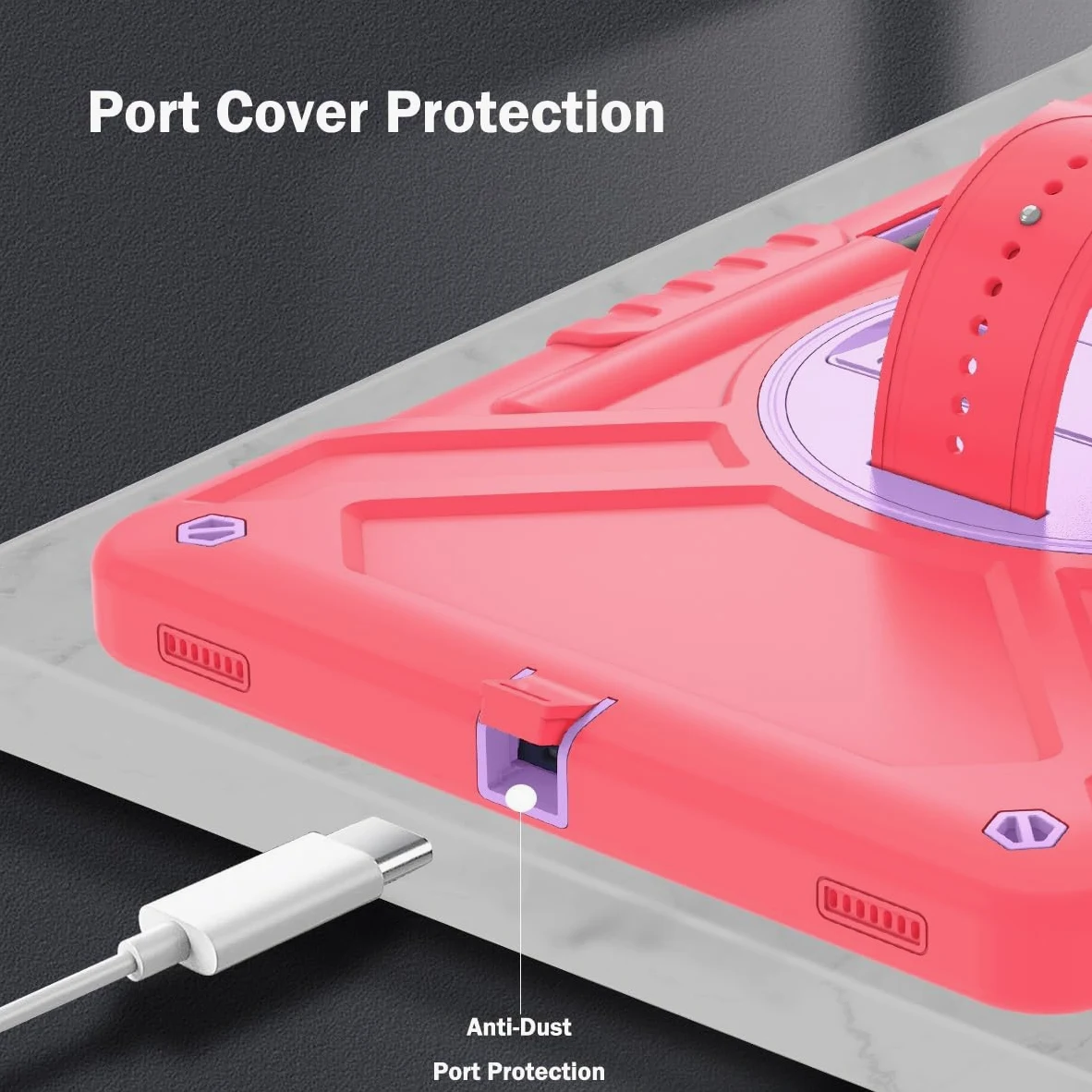 Custodia protettiva per tablet PC compatibile con Samsung Galaxy Tab S8 Plus da 12,4 pollici SM-X800 SM-X806 12,4 pollici custodia antiurto a tre strati per tablet, custodia protettiva in PC+silicone,