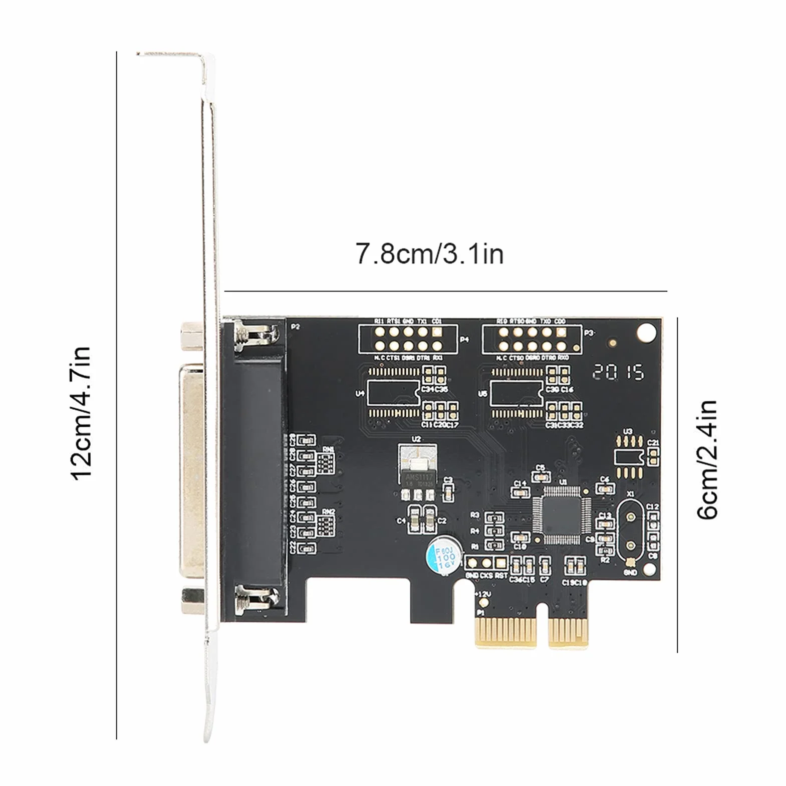 Scheda Porta Parallela PCI Express, Scheda Stampante DB25 LPT a Porta Singola per, OS X,