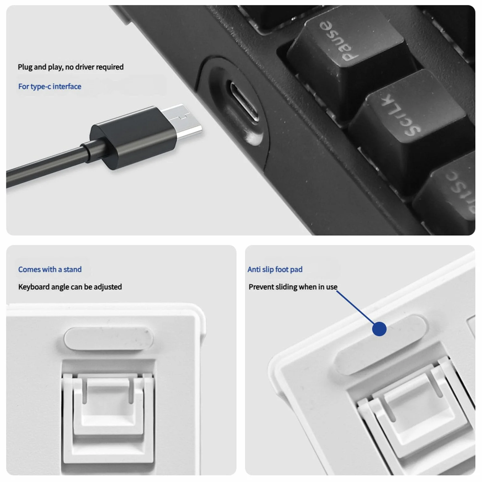 Tastiera numerica a 34 tasti ergonomica leggera piccola tastiera digitale USB tastiera numerica per laptop domestico accessorio per laptop