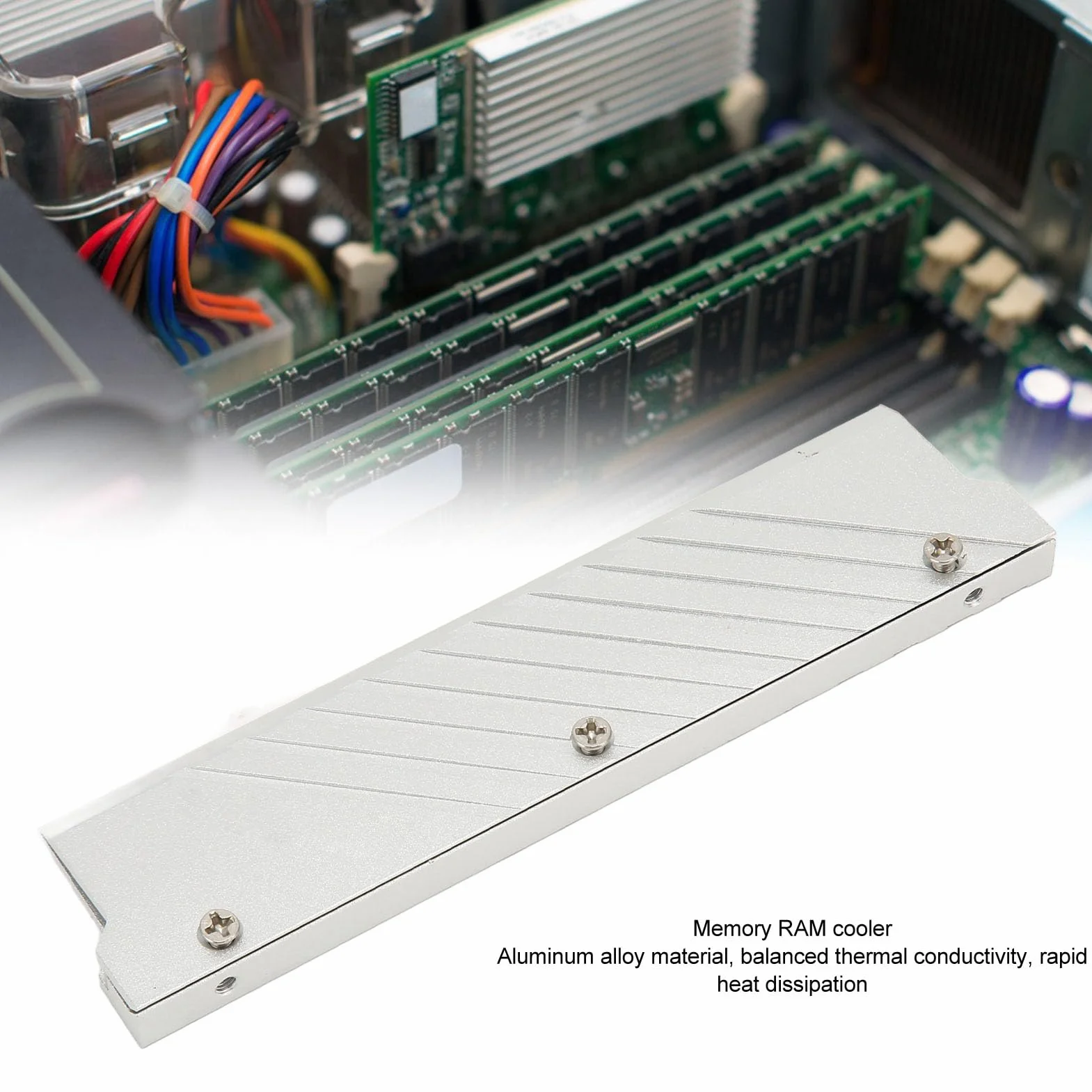 Dissipatore di Calore di Memoria, Dissipatore di Calore di Memoria DDR5 Universale, Dispositivo di Raffreddamento di Memoria in Lega di Alluminio (SILVER)