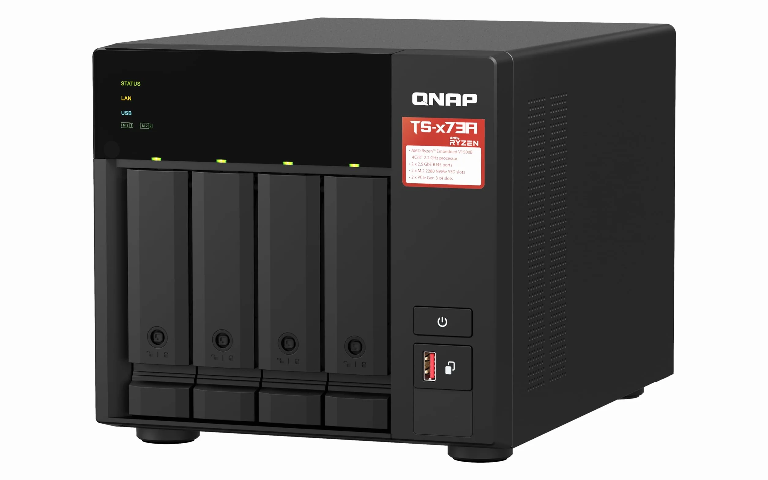 QNAP TS-473A-SW5T Serveur NAS 4 Baies + QSW-1105-5T