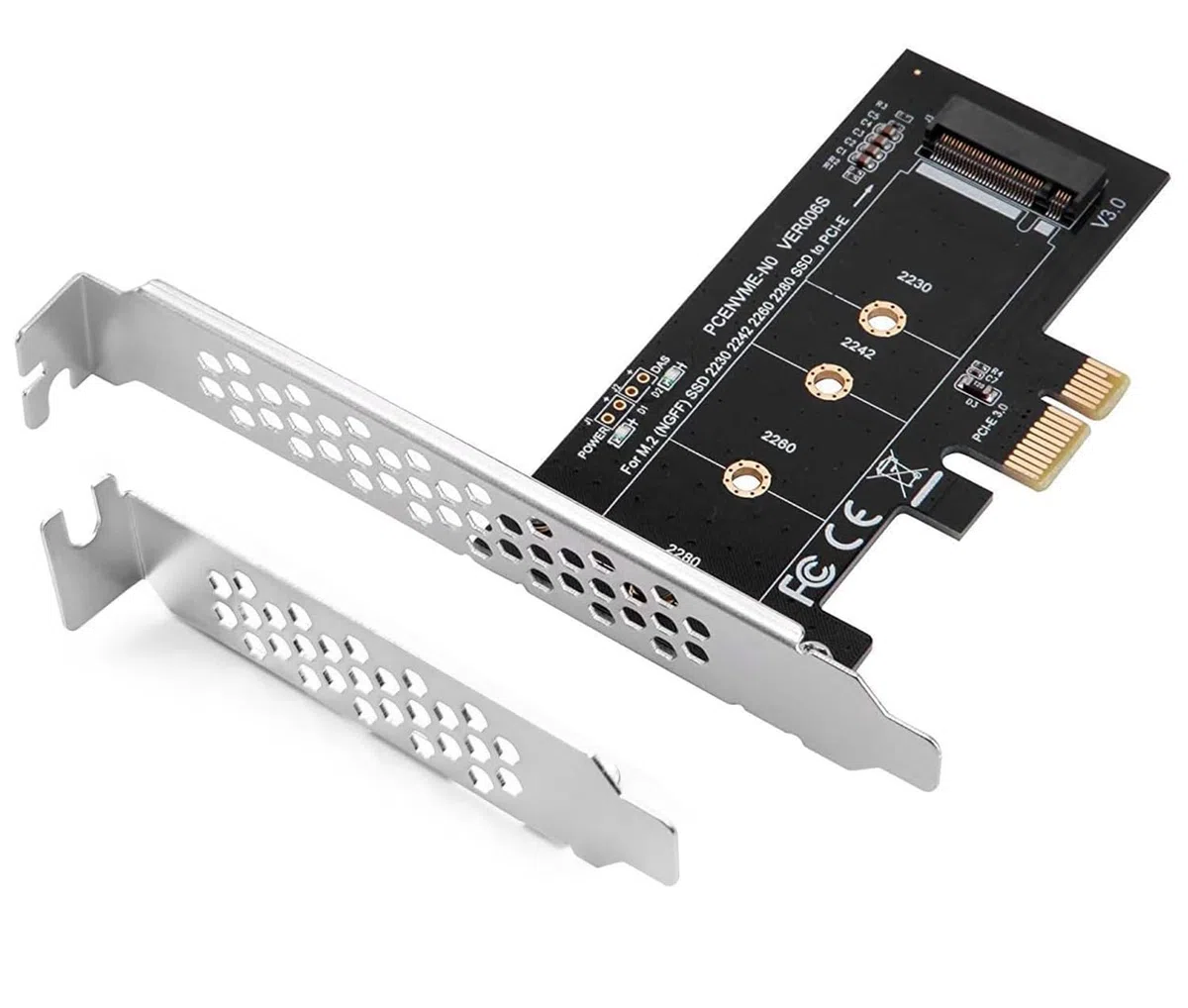 Scheda di Espansione M.2 NVME su PCIe 3.0 1X, Scheda Adattatore PCIe NVME M-Key SSD, Compatibile con formati 2280/2260/2242/2230
