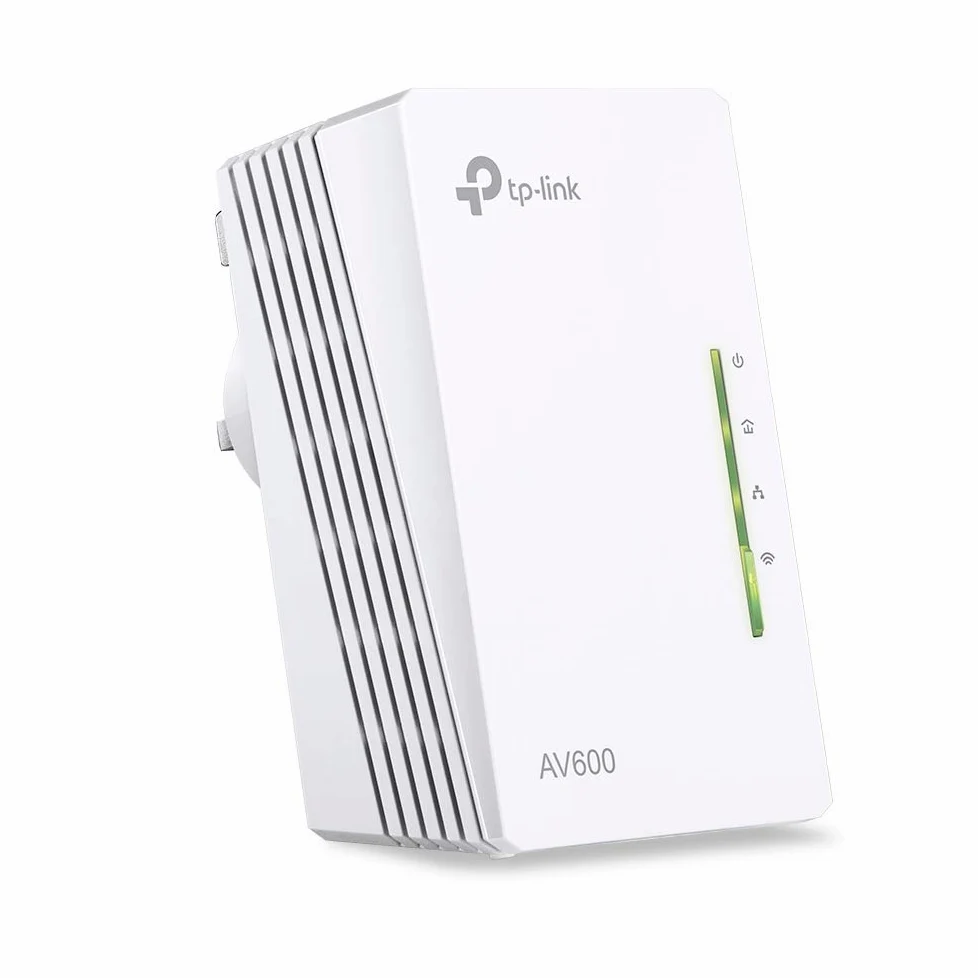 TP-Link TL-WPA4220 2-Port Add-On Powerline Adapter, Range Extender, Broadband/WiFi Extender, WiFi Booster/Hotspot, No Configuration Required, UK Plug