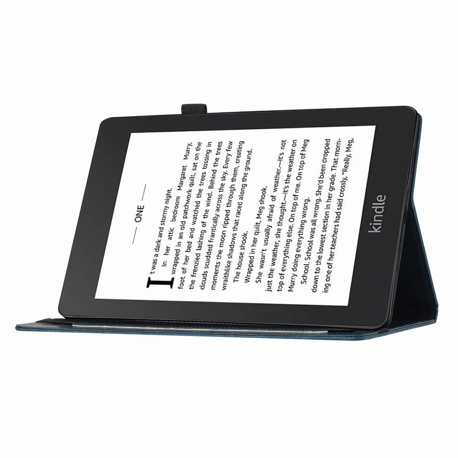 Custodia protettiva per tablet PC compatibile con Kindle Paperwhite 1/2/3/4 da 6 pollici con supporto pieghevole in rilievo, custodia protettiva a portafoglio antiurto in pelle PU con slot per schede