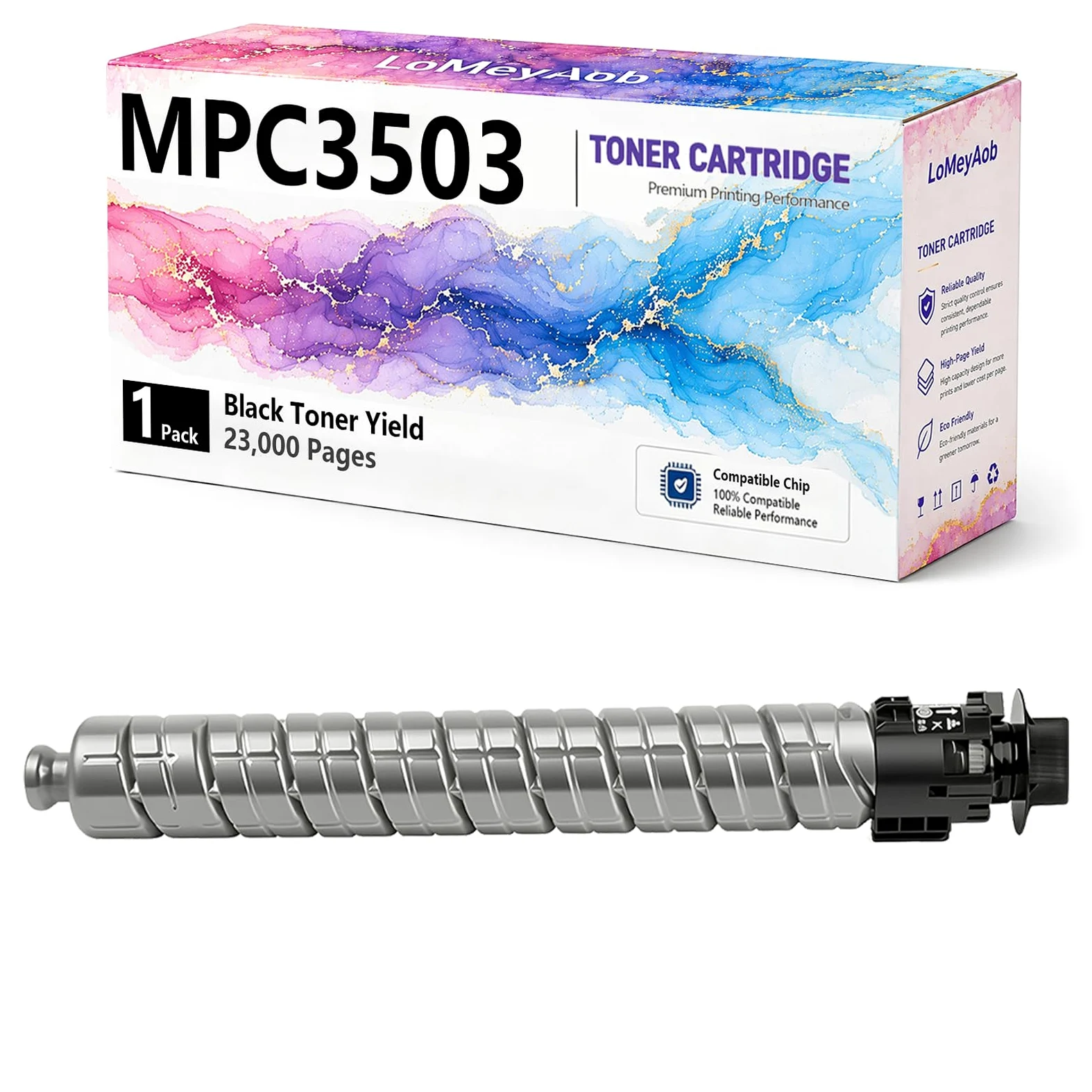 Cartuccia di toner MPC3503, sostituzione nera ad alta resa per la stampante Ricoh LaserJet C3003SP C3004SP C3503SP C3504SP C3004exsp C3504exsp, 23000 pagine ,1Pack