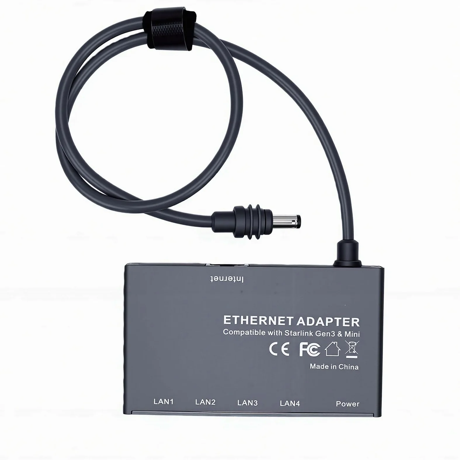 ASHATA Adattatore a prestazioni stabili per Gen3 Mini Splitter Ethernet a 4 porte, connessione a bassa latenza per trasmissione HD di giochi