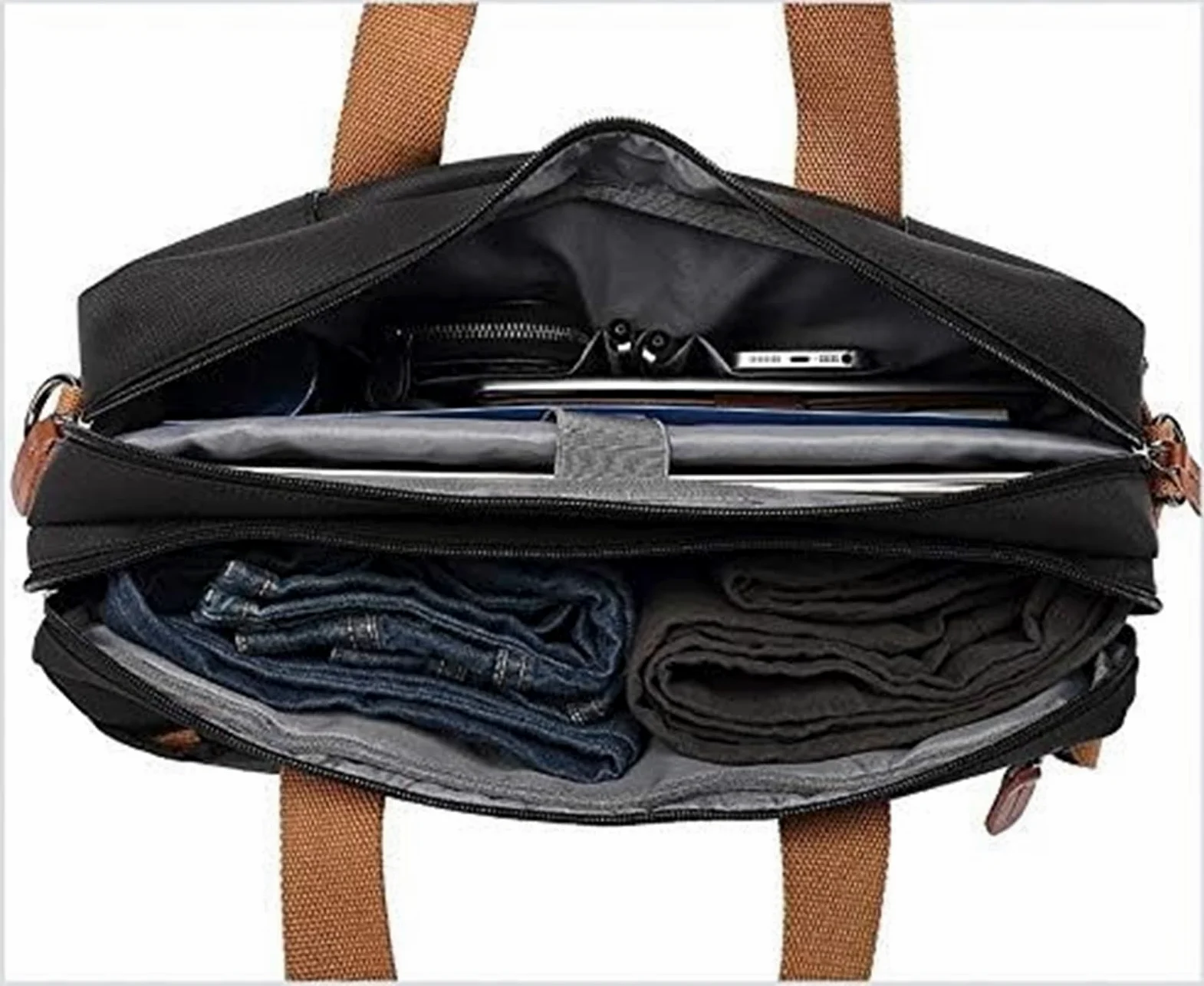 Zaino Porta PC Zaino per Laptop Borsa A Tracolla Borsa A Tracolla Borsa Per Laptop Borsa Da Lavoro Valigetta Da Viaggio Multifunzionale Zaino per PC Portatile Borsa per Laptop(Black,17.3")