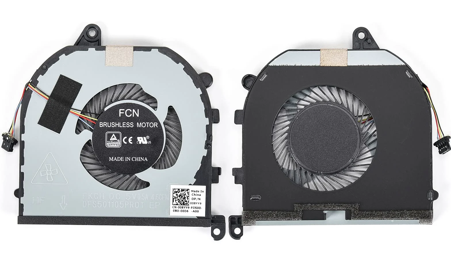 Ventola di raffreddamento CPU w/GPU di ricambio per Dell XPS 15 9570 & XPS 15 7590, Precision 5530 5540 Series Laptop P/N: 008YY9 0TK9J1 TK9J1 08YY9