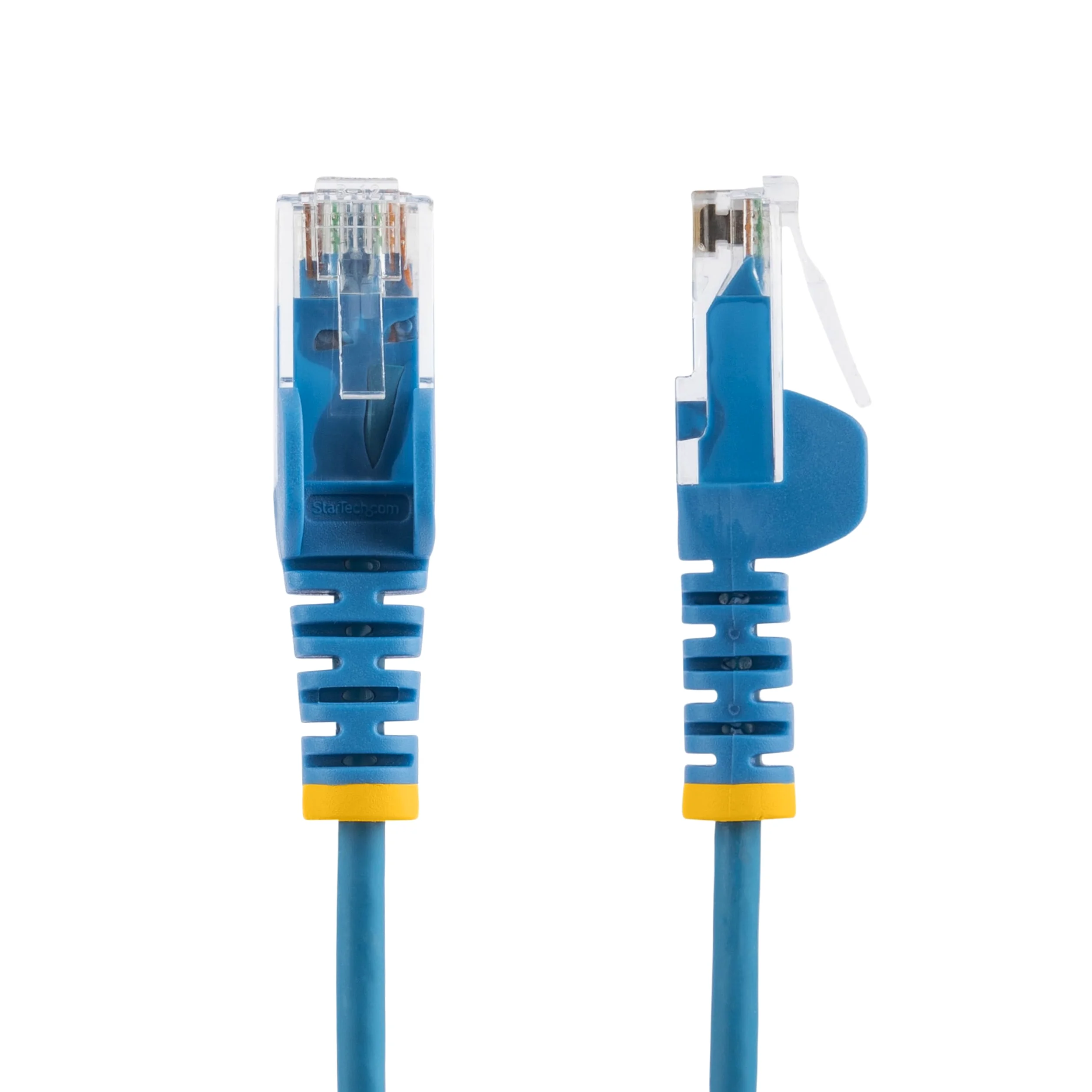 StarTech - Cavo CAT6 sottile blu da 15,2 cm, confezione da 10, antigroviglio, RJ45, LSZH, 28 AWG, in puro rame nudo, cavo patch di rete sottile