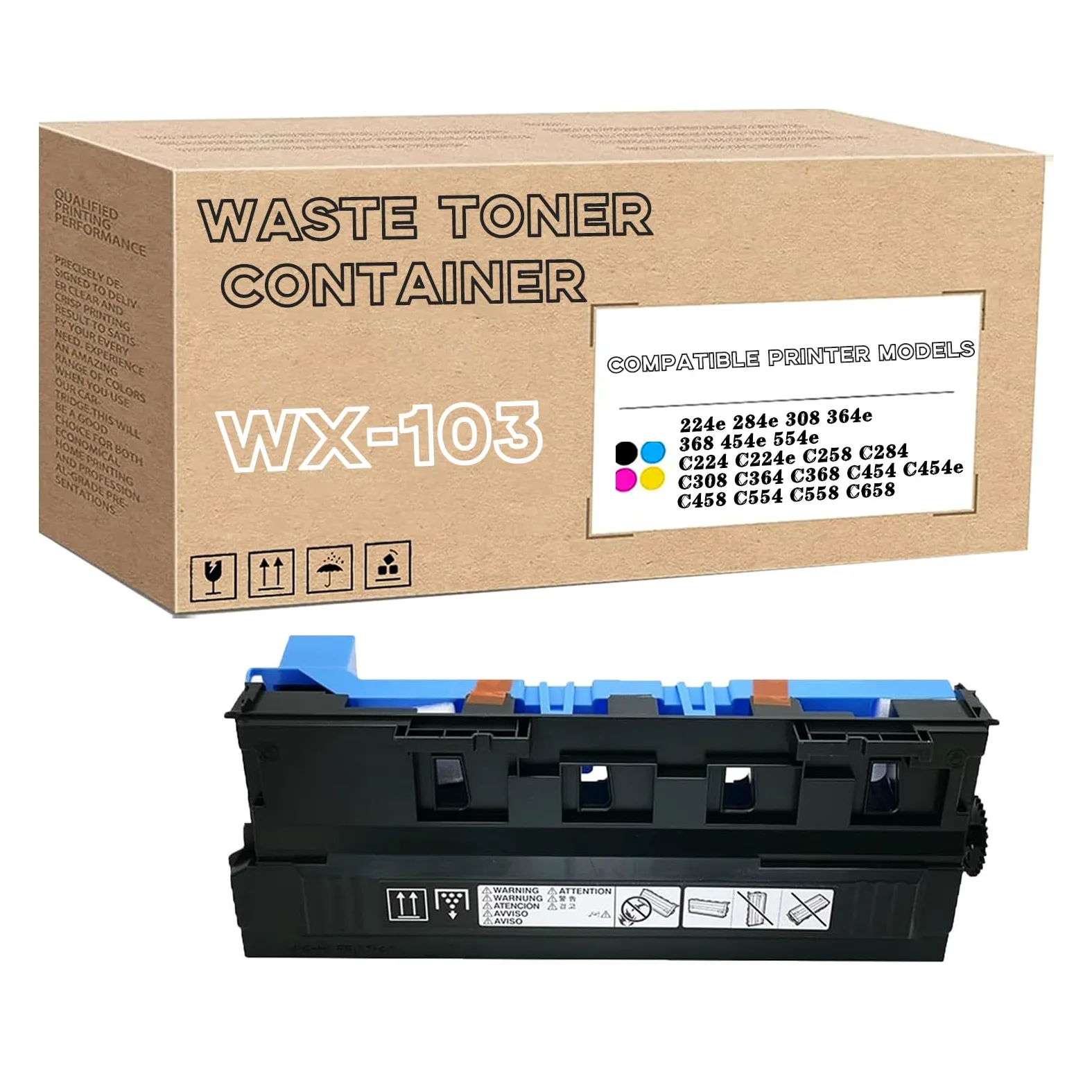 WX-103 A4NNWY1 Scatola Toner Di Scarto Compatibile Per Konica Minolta Bizhub Bizhub 224e 284e 284e 308e 364e C224 C224e C258 C284 C308 C364 C368 C454 C454 C458 C554 1Pack