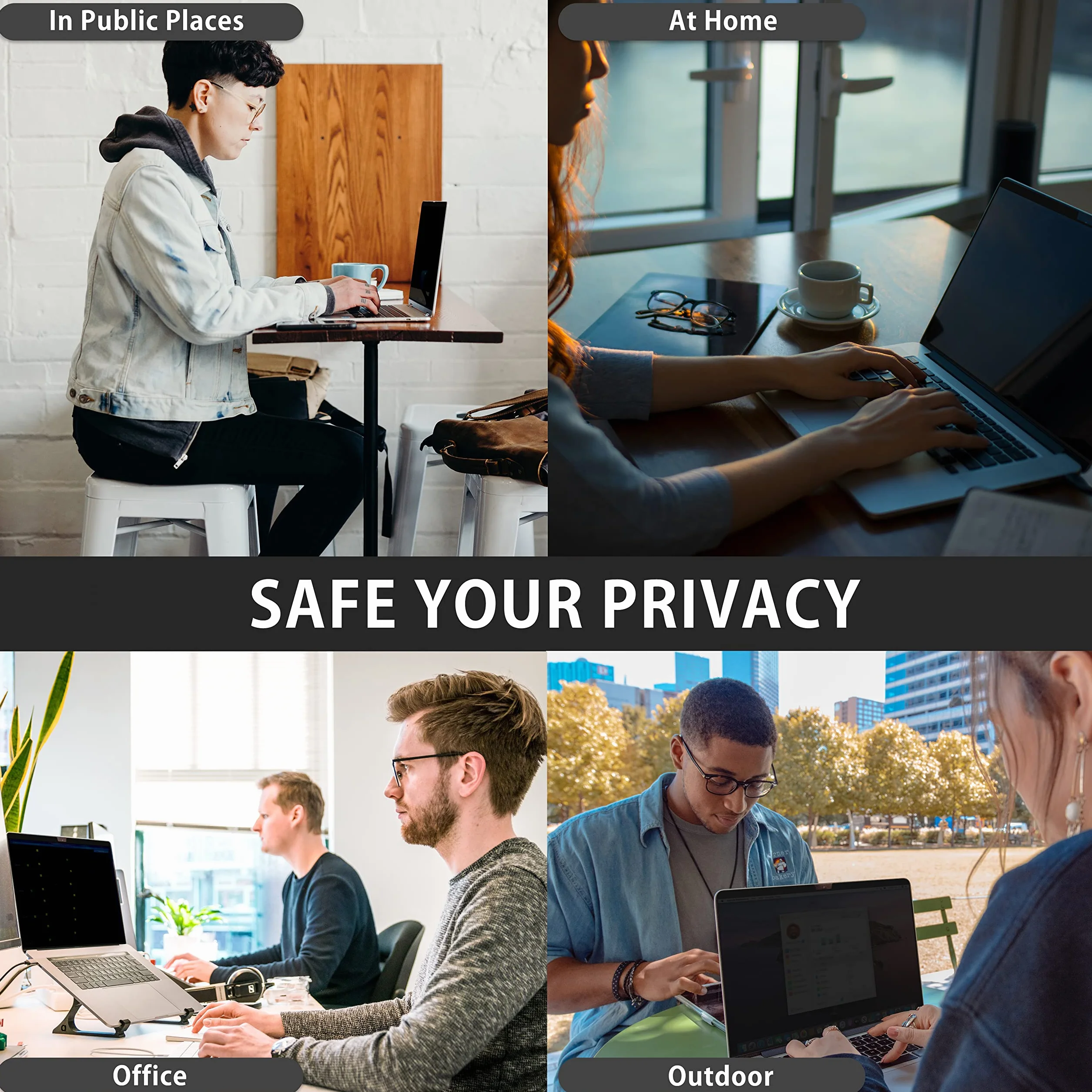 MyGadget Pellicola Privacy per Apple MacBook Pro 13 Inch (2016-2022, M1, M2) | MacBook Air 13 (2018-2021, M1) - Filtro Oscurante Magnetico Film Anti Spia