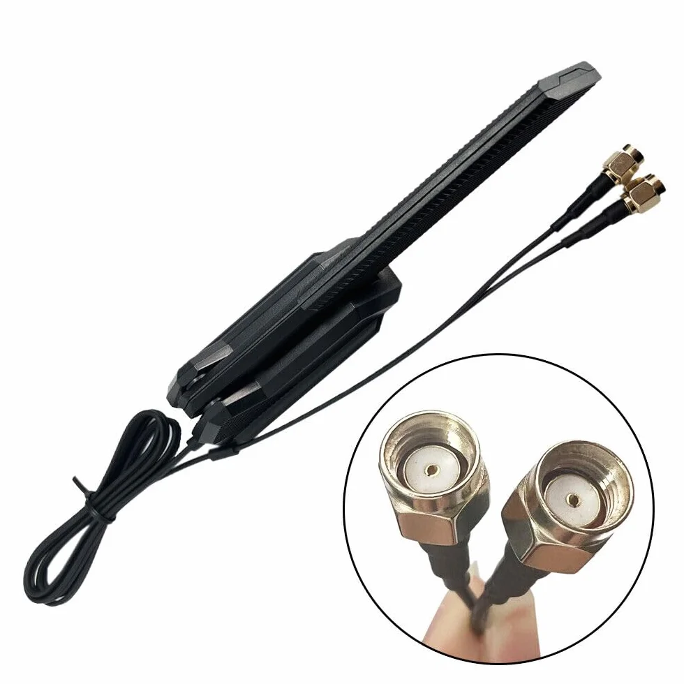 Gintai RP-SMA Dual-Band WiFi 6E Antenna per ASUS ROG Strix B550-F Gaming WiFi II/B550-PLUS/Prime B450M-A II/ROG Strix B650-A B650-PLUS B650E-F B550-A B760-I Z690-I Z790-Plus Z790-A Z790-E Gaming