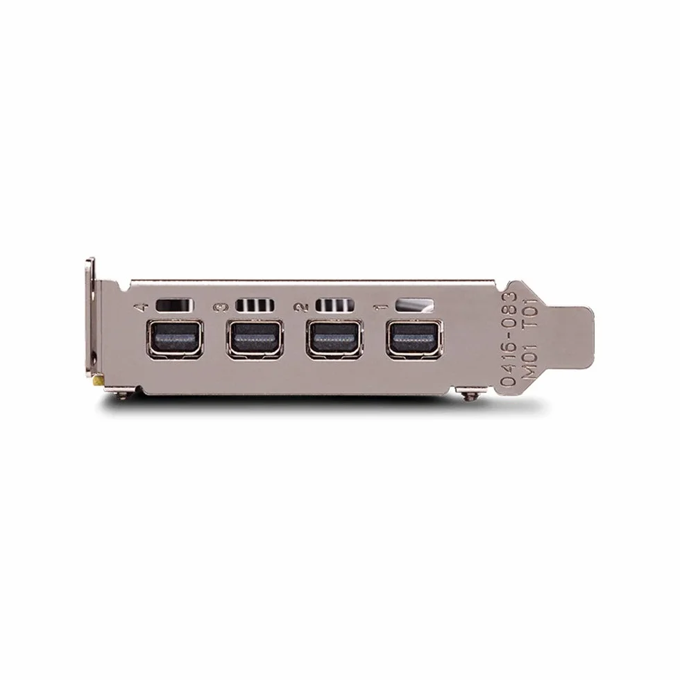 Nvidia Quadro P1000 Scheda grafica professionale PCIe Express 4 GB GDDR5 4X Mini DisplayPort Low & High Profile - Nero - Include 8 cavi di visualizzazione - Nuova scheda OEM normale in scatola