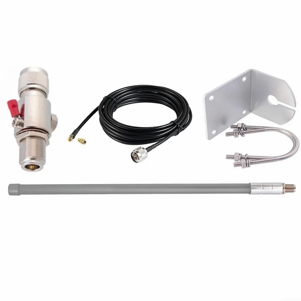 Antenna 12dBi per lora 868 MHz per minatore di elio hotspot per bobcat per rak per nebra - fibra di vetro impermeabile all'aperto per antenna gateway con cavo a bassa perdita N femmina a RP per sma